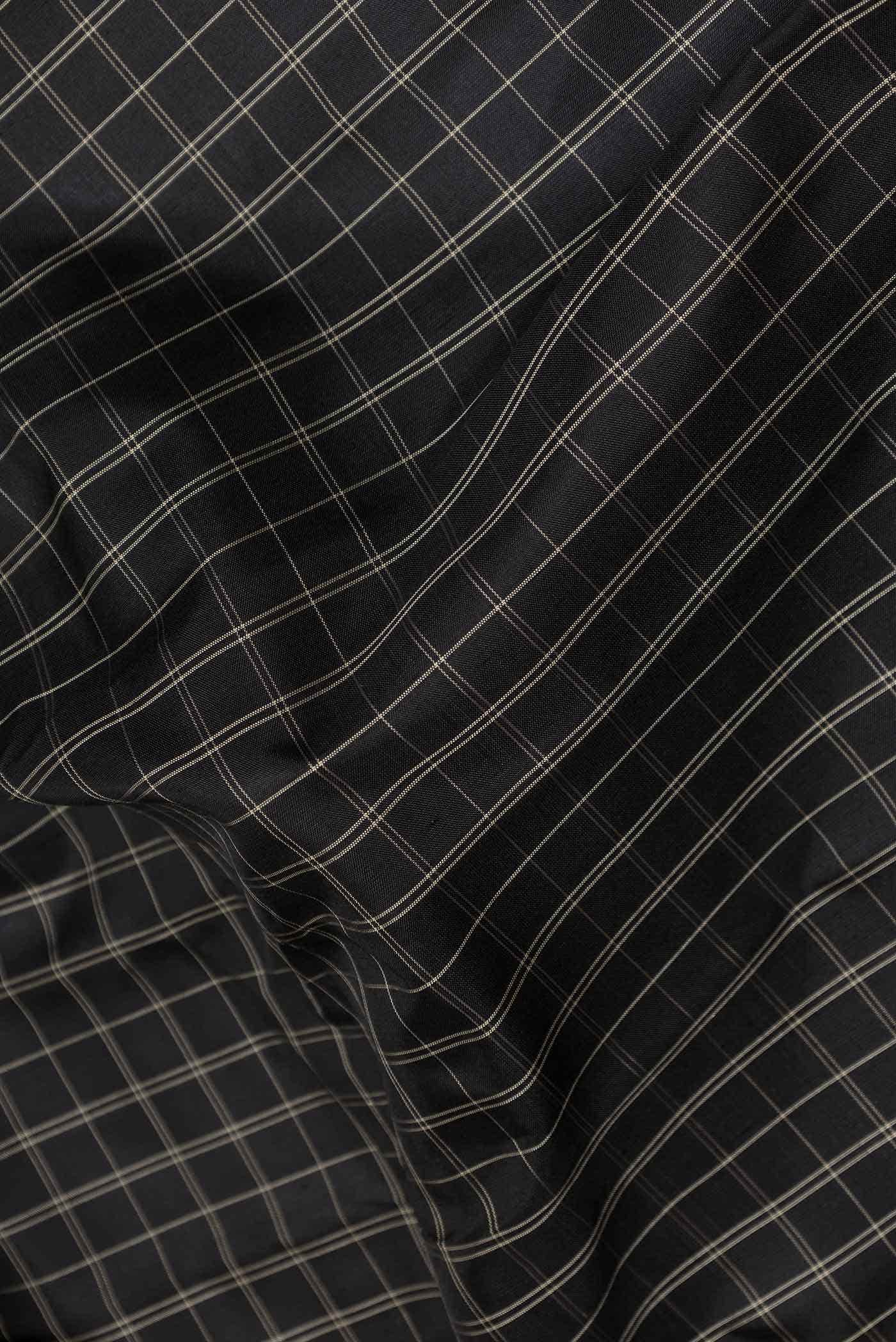 Black Gadwal Silk Saree