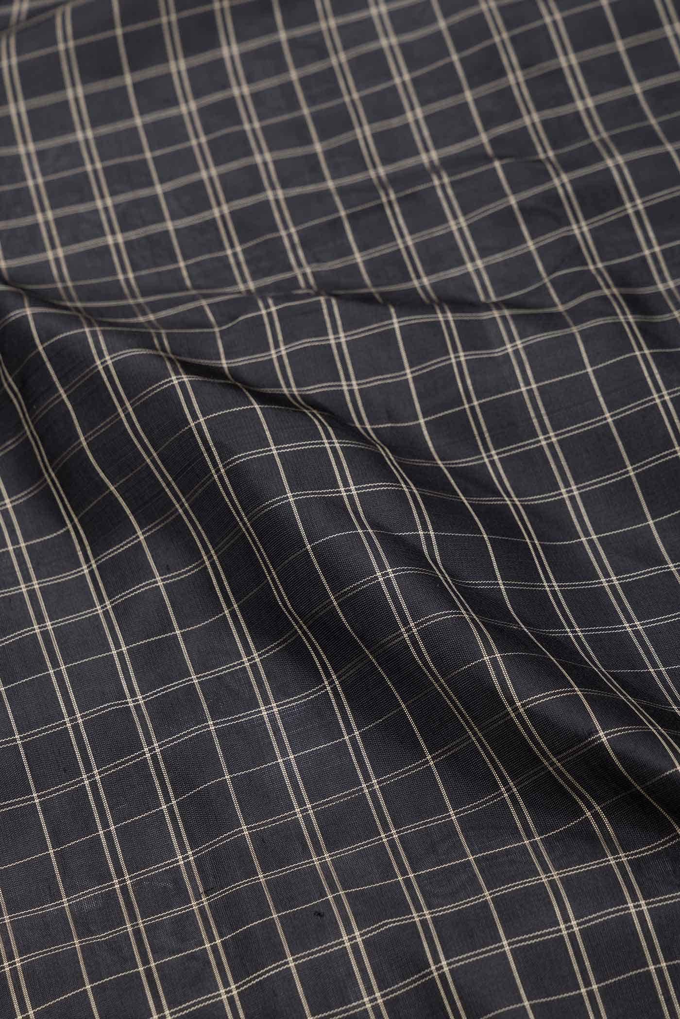 Black Dual Tone Gadwal Silk Saree