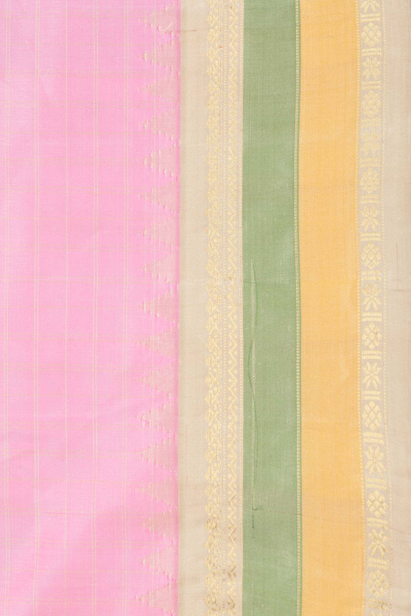Pink Dual Tone Gadwal Silk Saree
