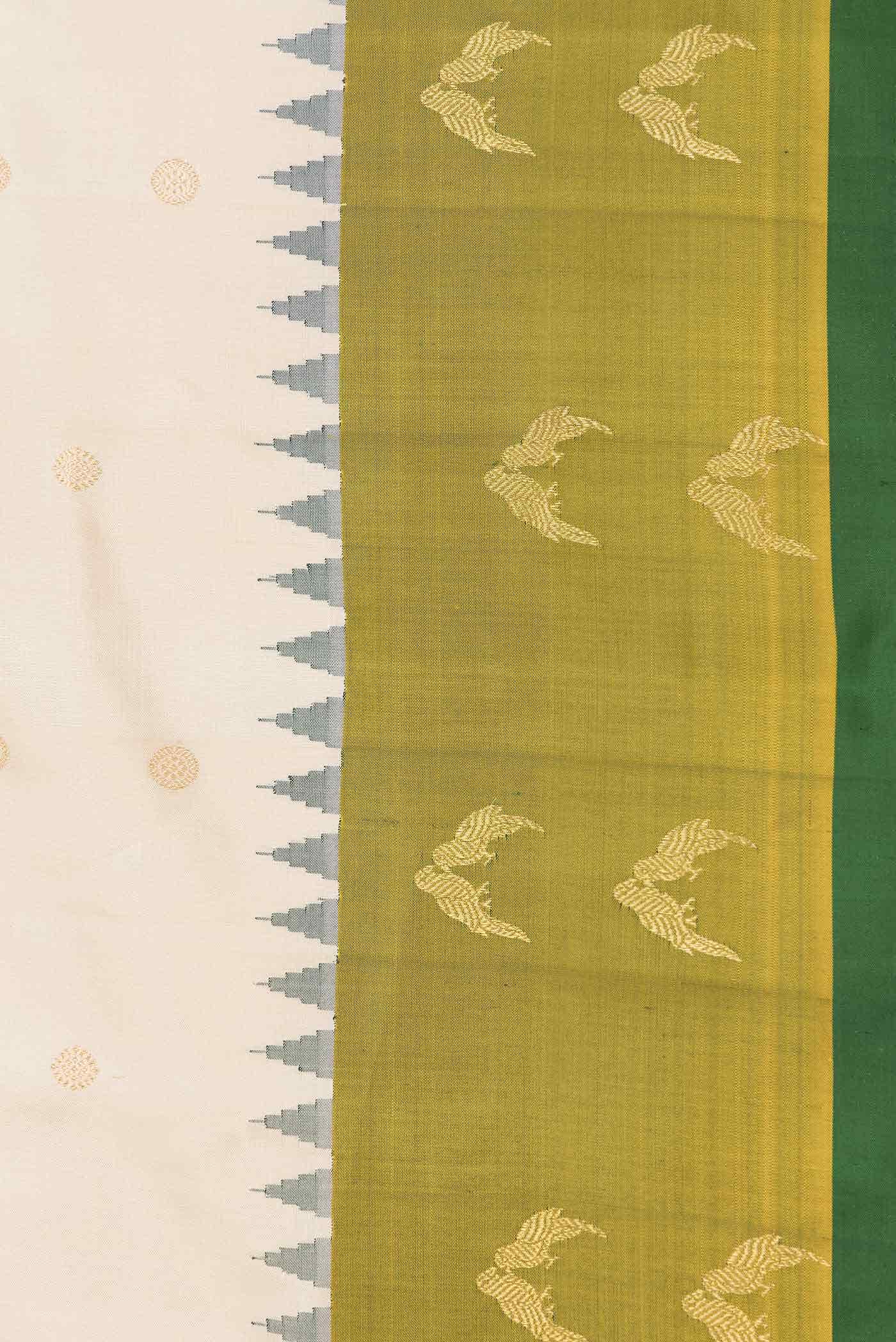 Beige Dual Tone Gadwal Silk Saree