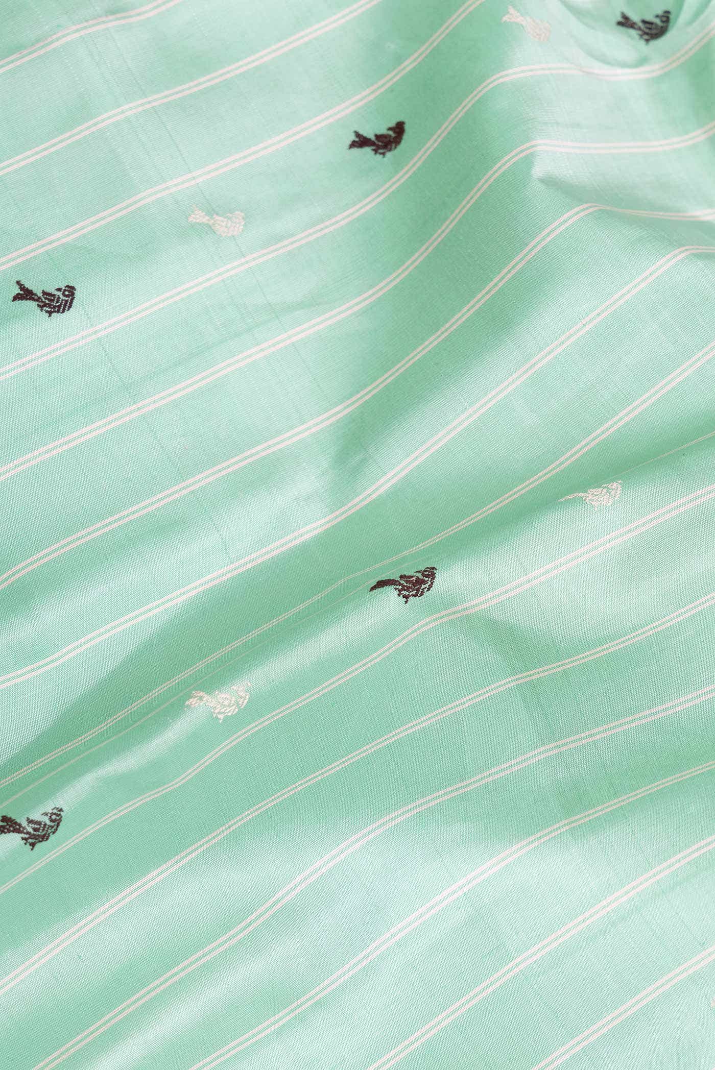 Sea Green Gadwal Silk Saree