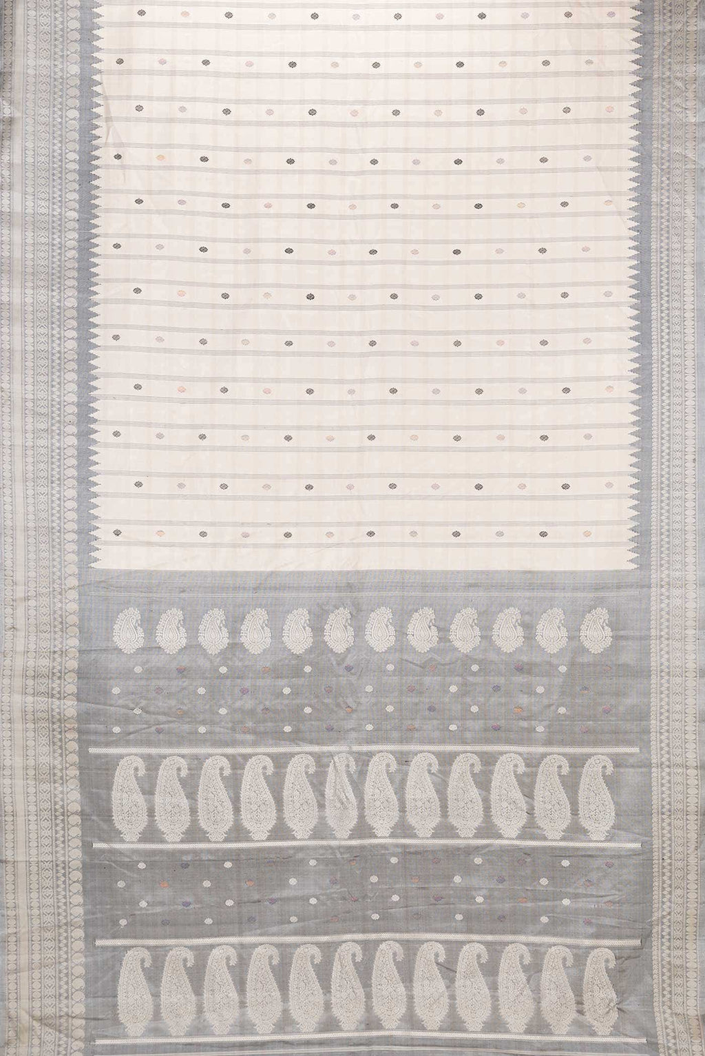 Sandal Dual Tone Gadwal Silk Saree