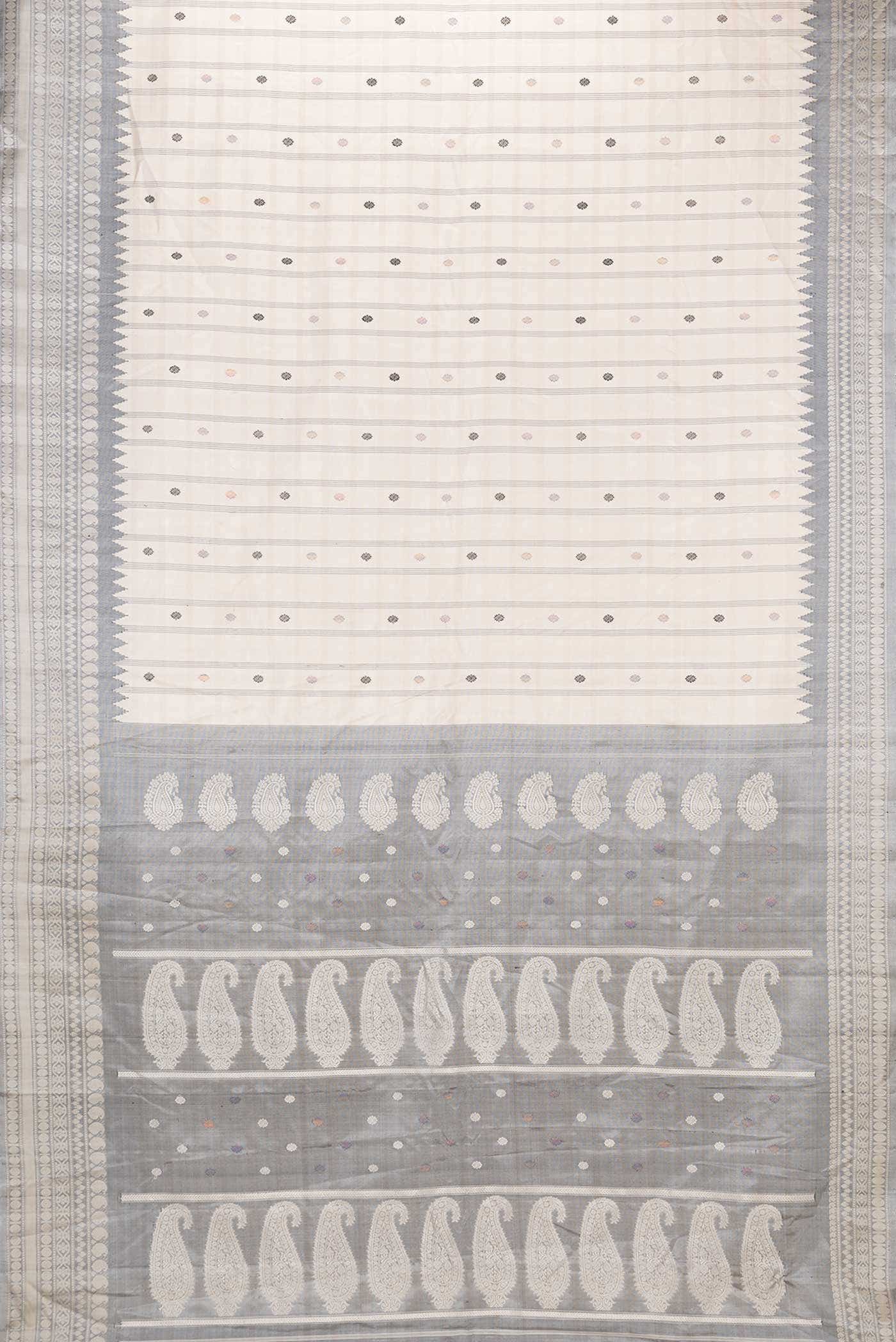 Sandal Dual Tone Gadwal Silk Saree