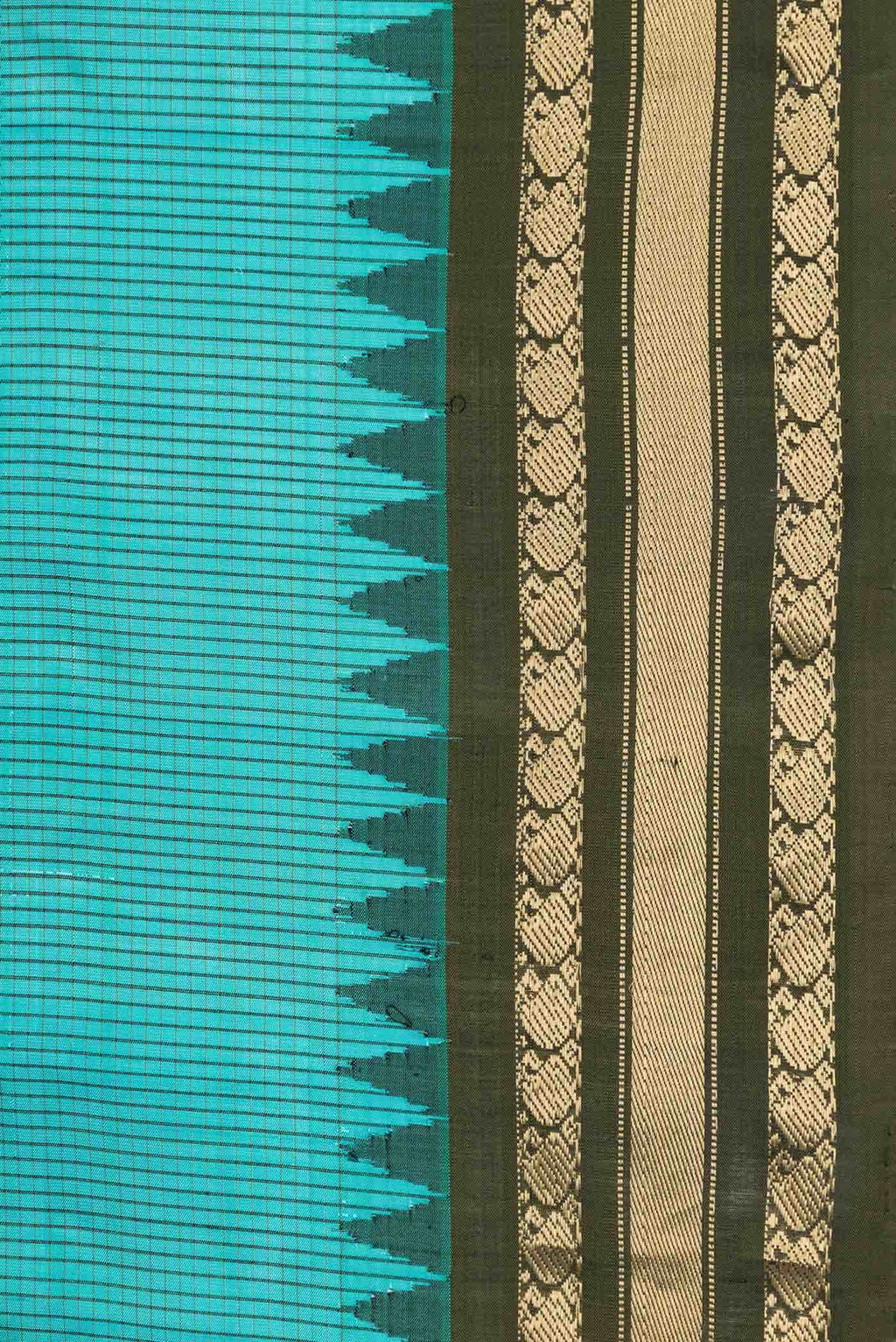 Green Gadwal Silk Saree
