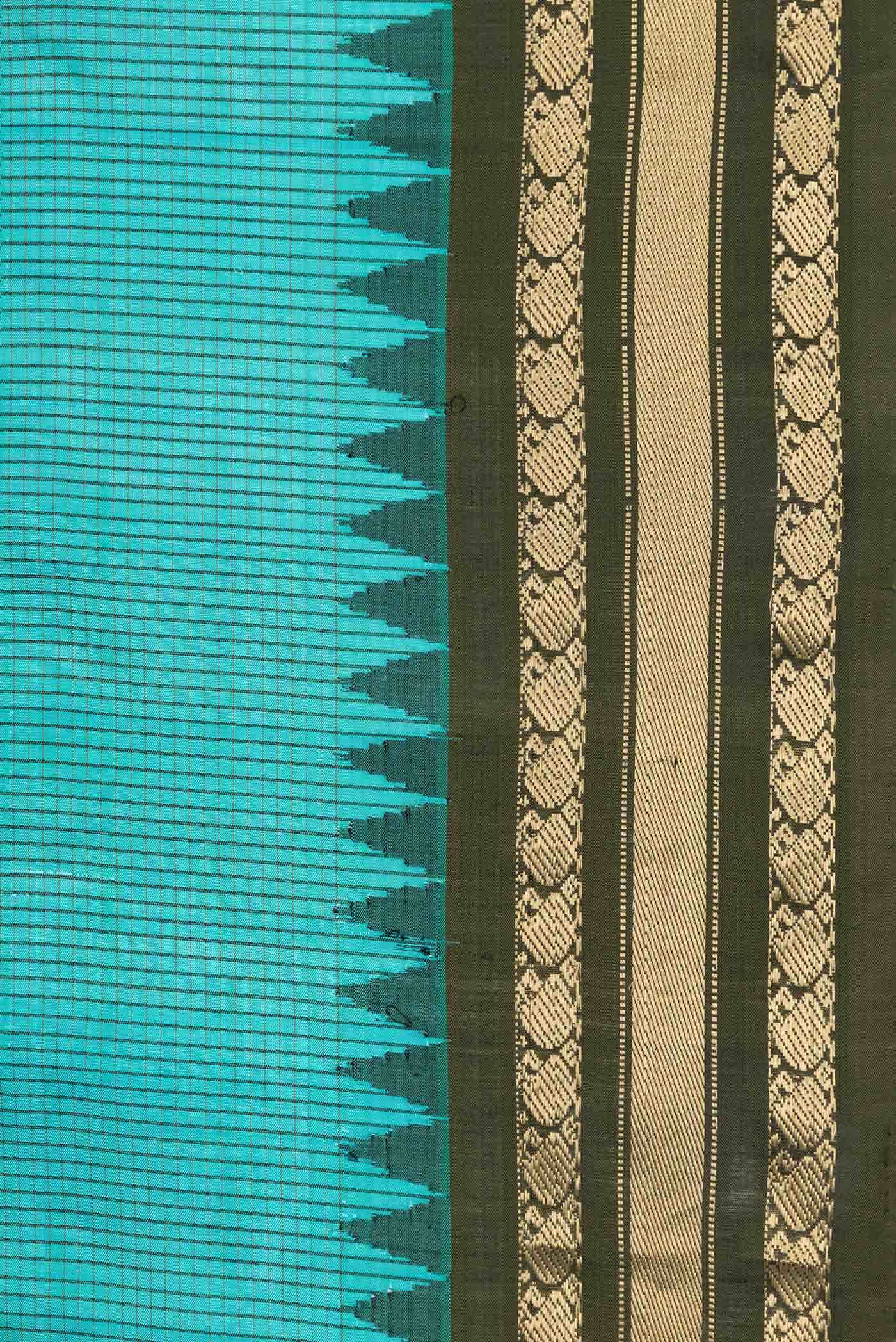 Green Gadwal Silk Saree
