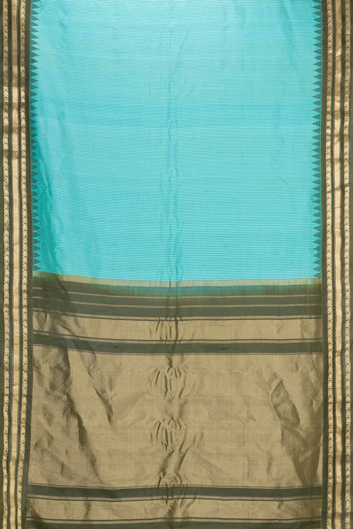 Green Gadwal Silk Saree
