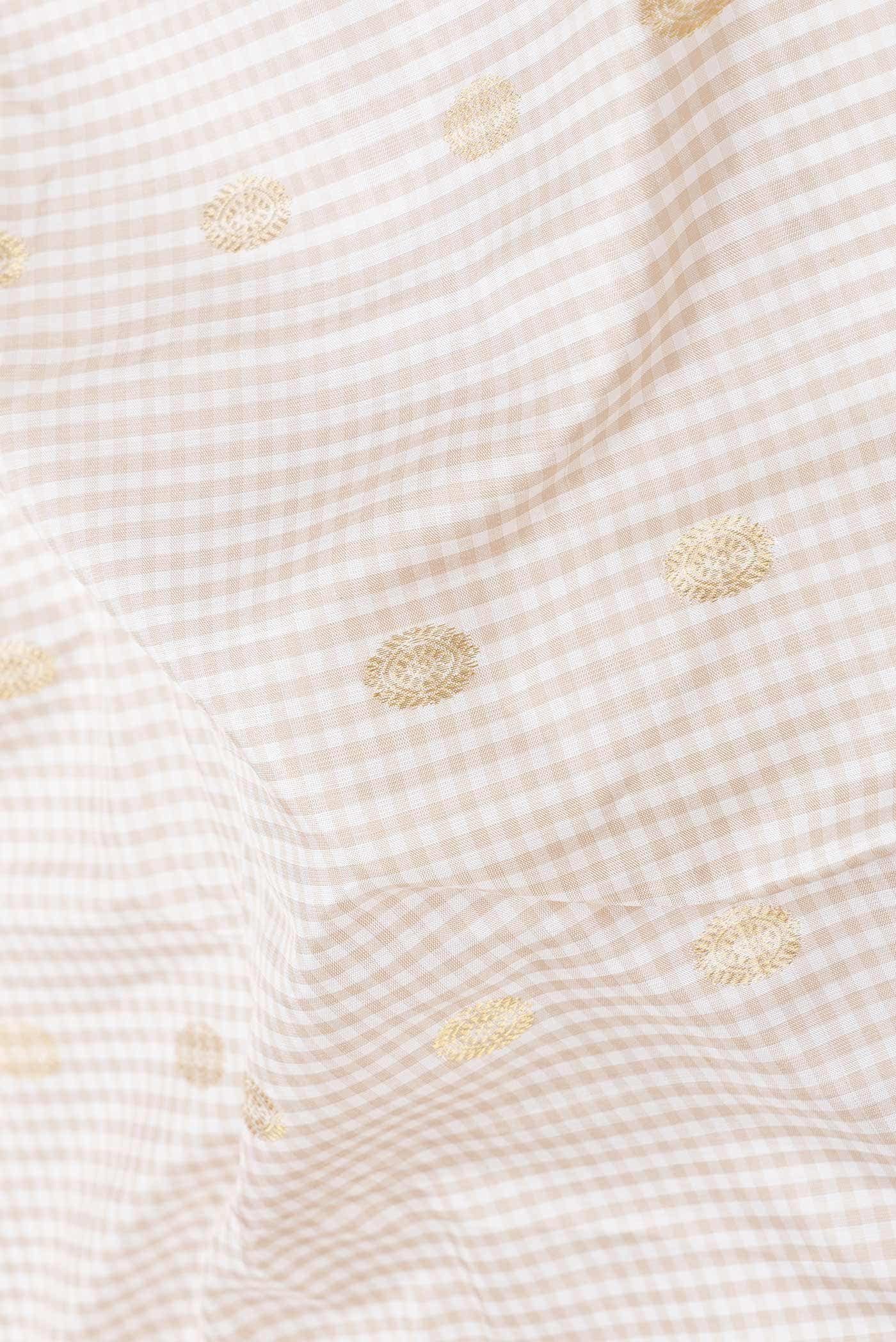 Beige Dual Tone Gadwal Silk Saree