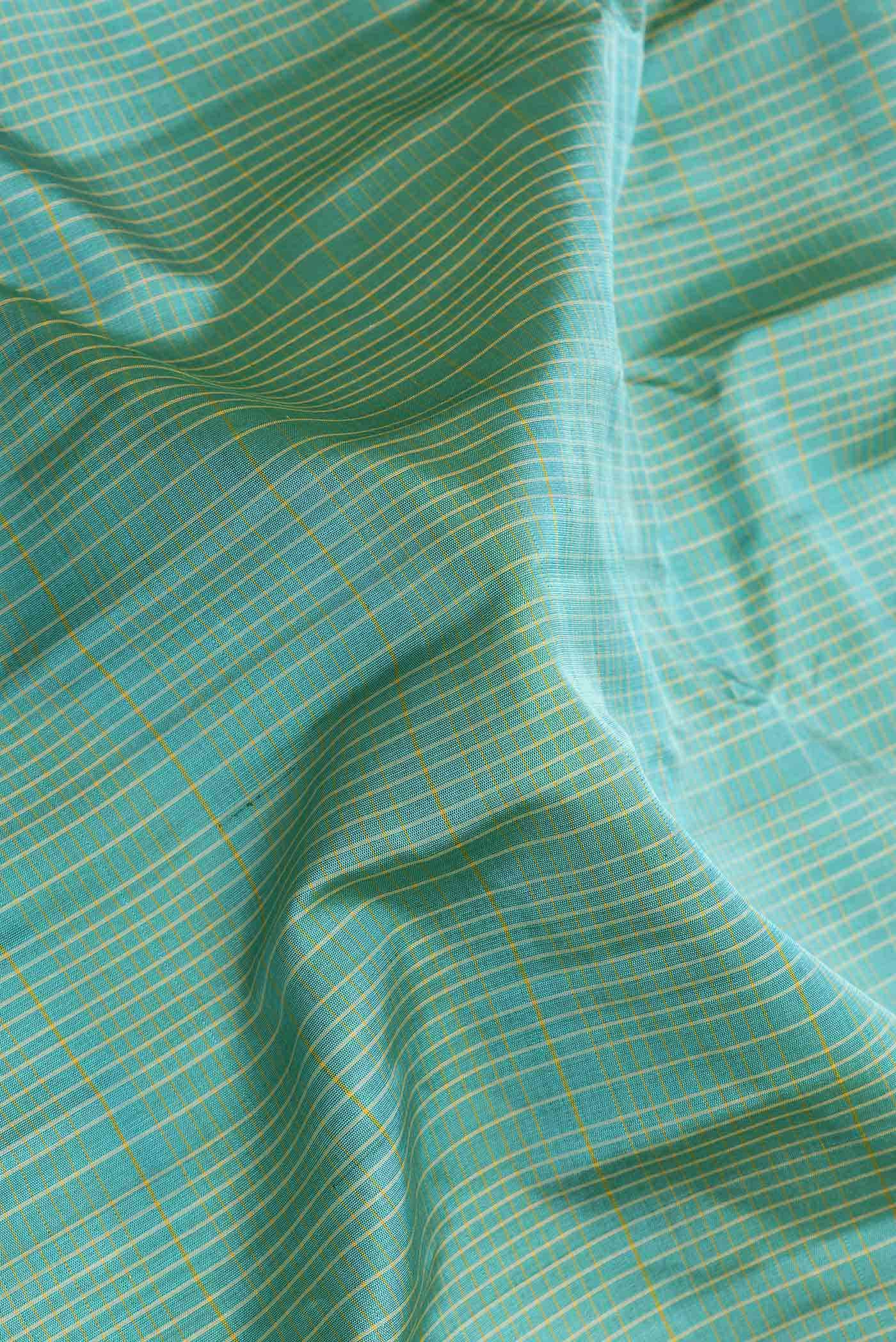 Sea Green Gadwal Silk Saree