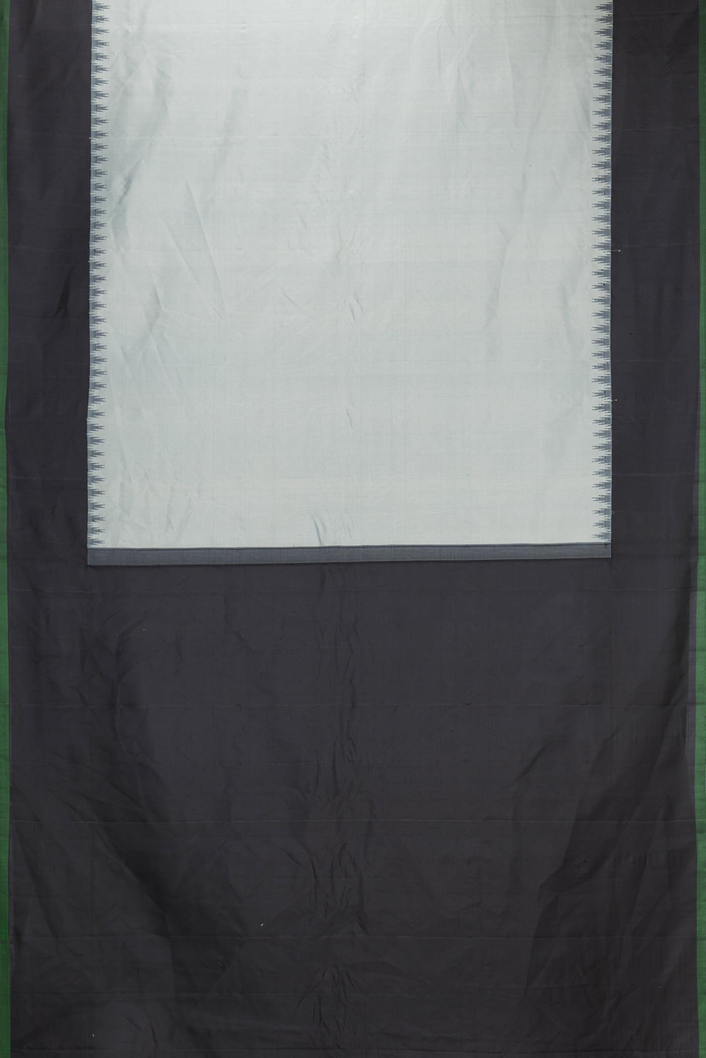 Grey Dual Tone Gadwal Silk Saree