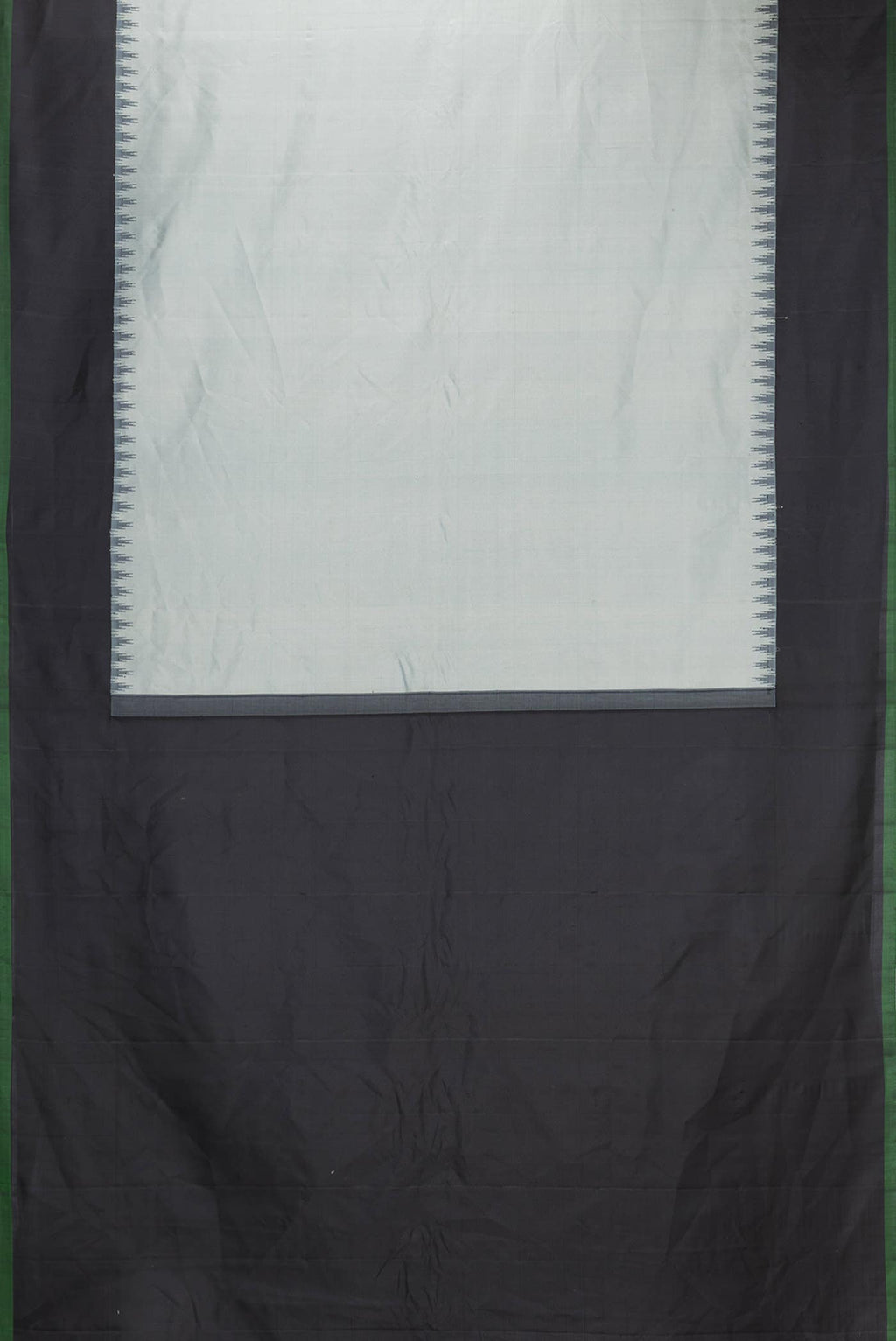 Grey Dual Tone Gadwal Silk Saree