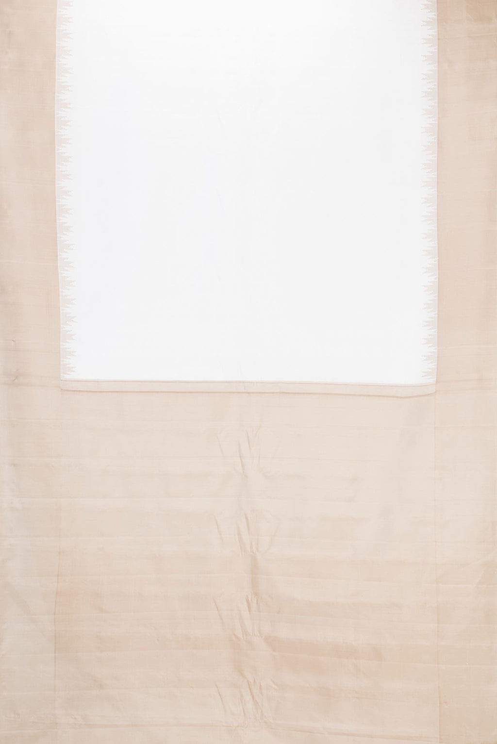 Off White Gadwal Silk Saree