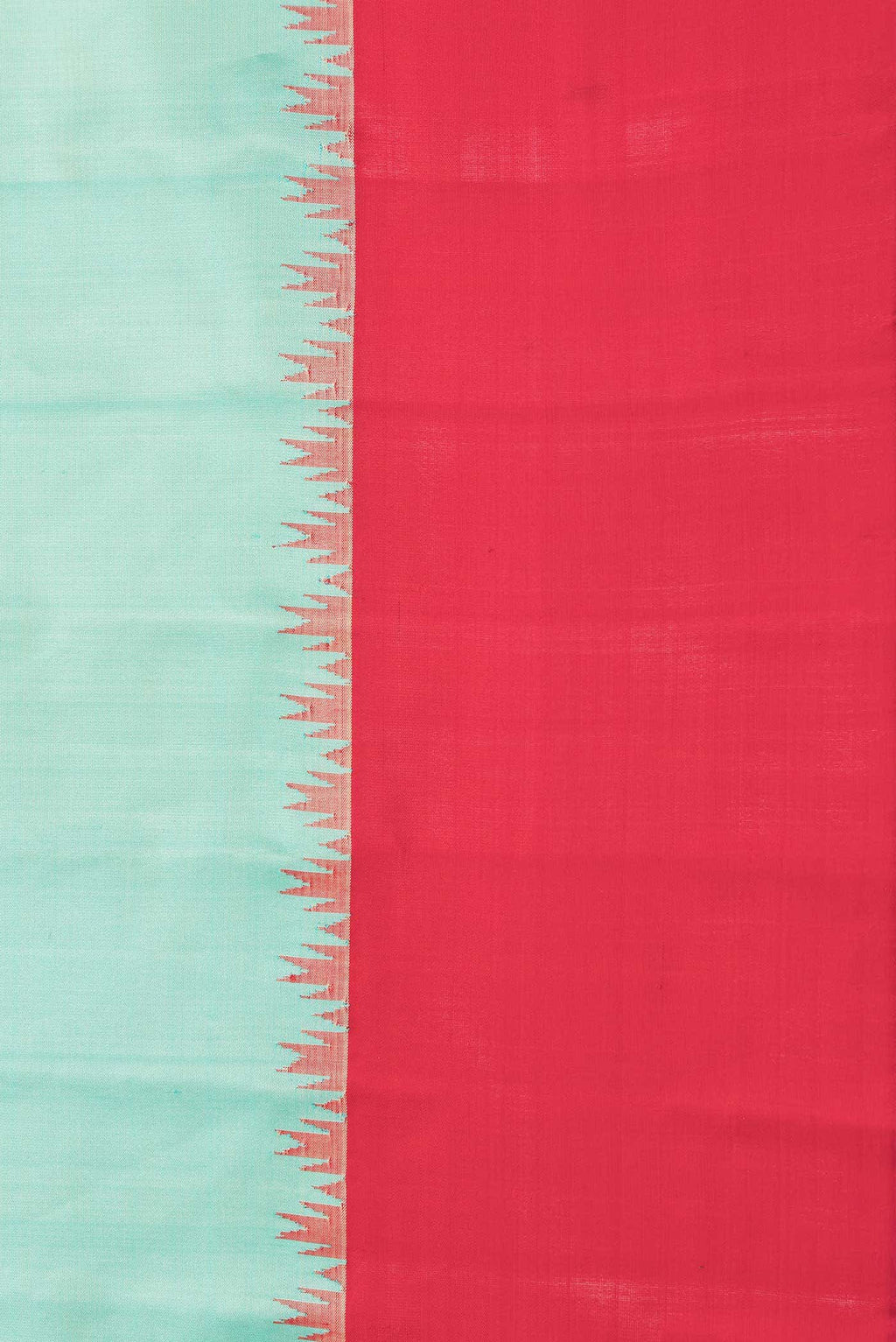 Sea Green Gadwal Silk Saree
