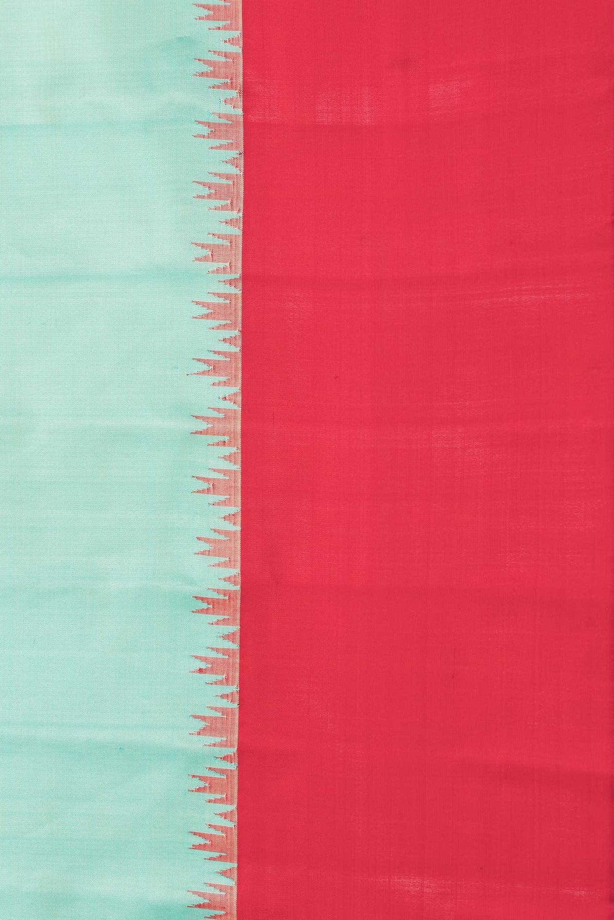 Sea Green Gadwal Silk Saree