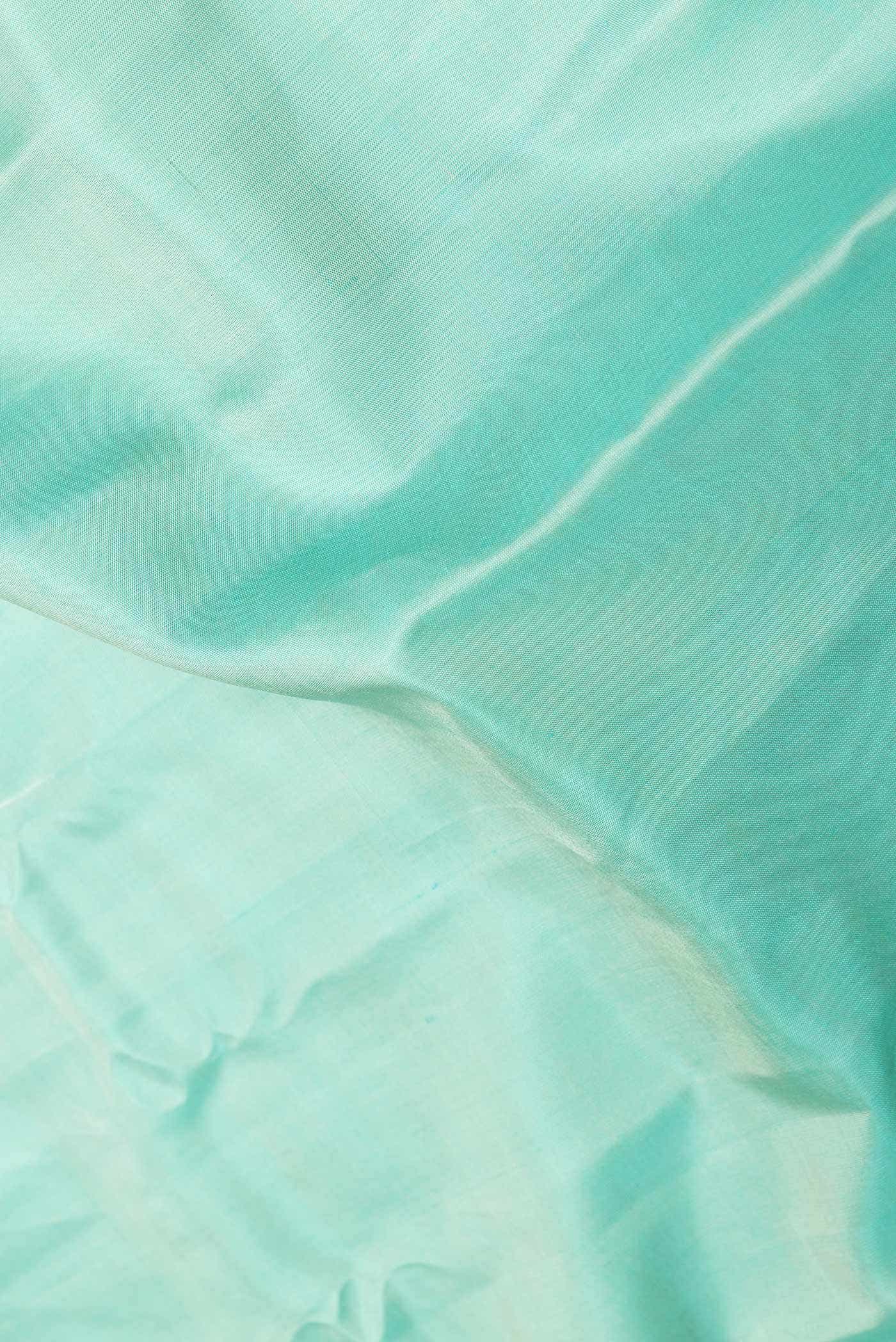 Sea Green Gadwal Silk Saree