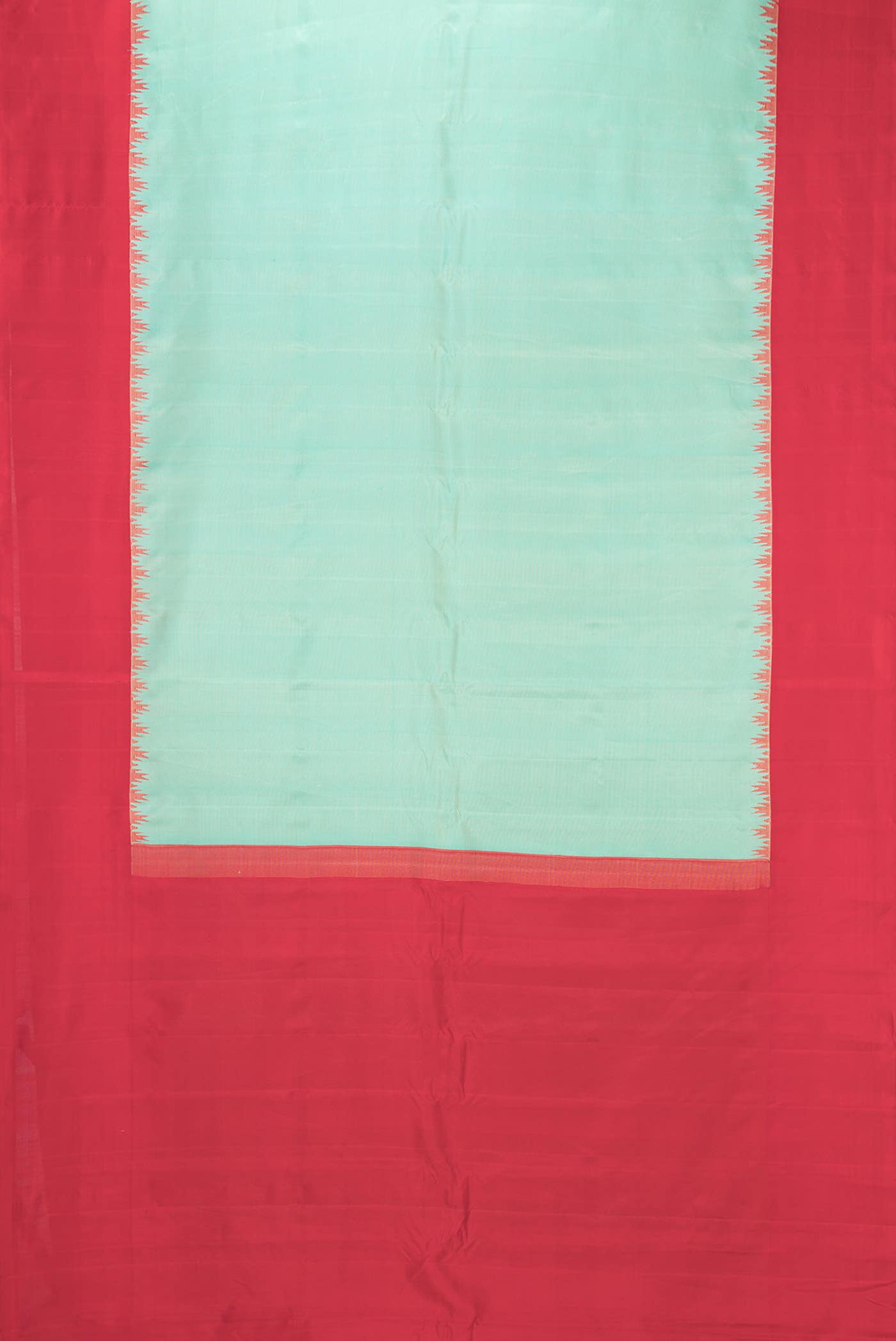 Sea Green Gadwal Silk Saree