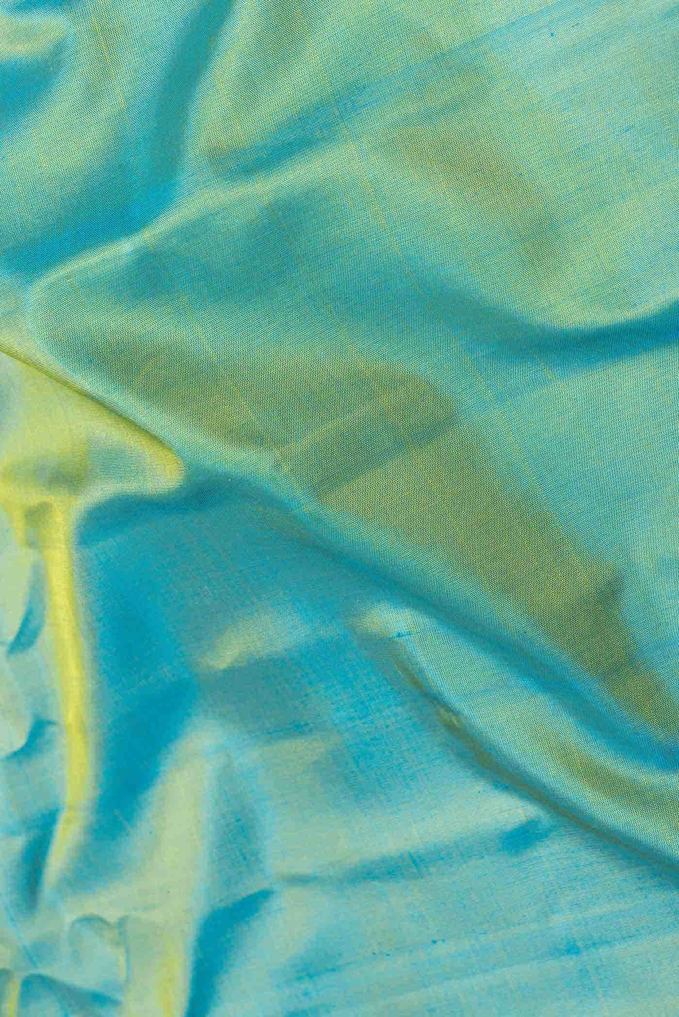 Sky Blue Gadwal Silk Saree