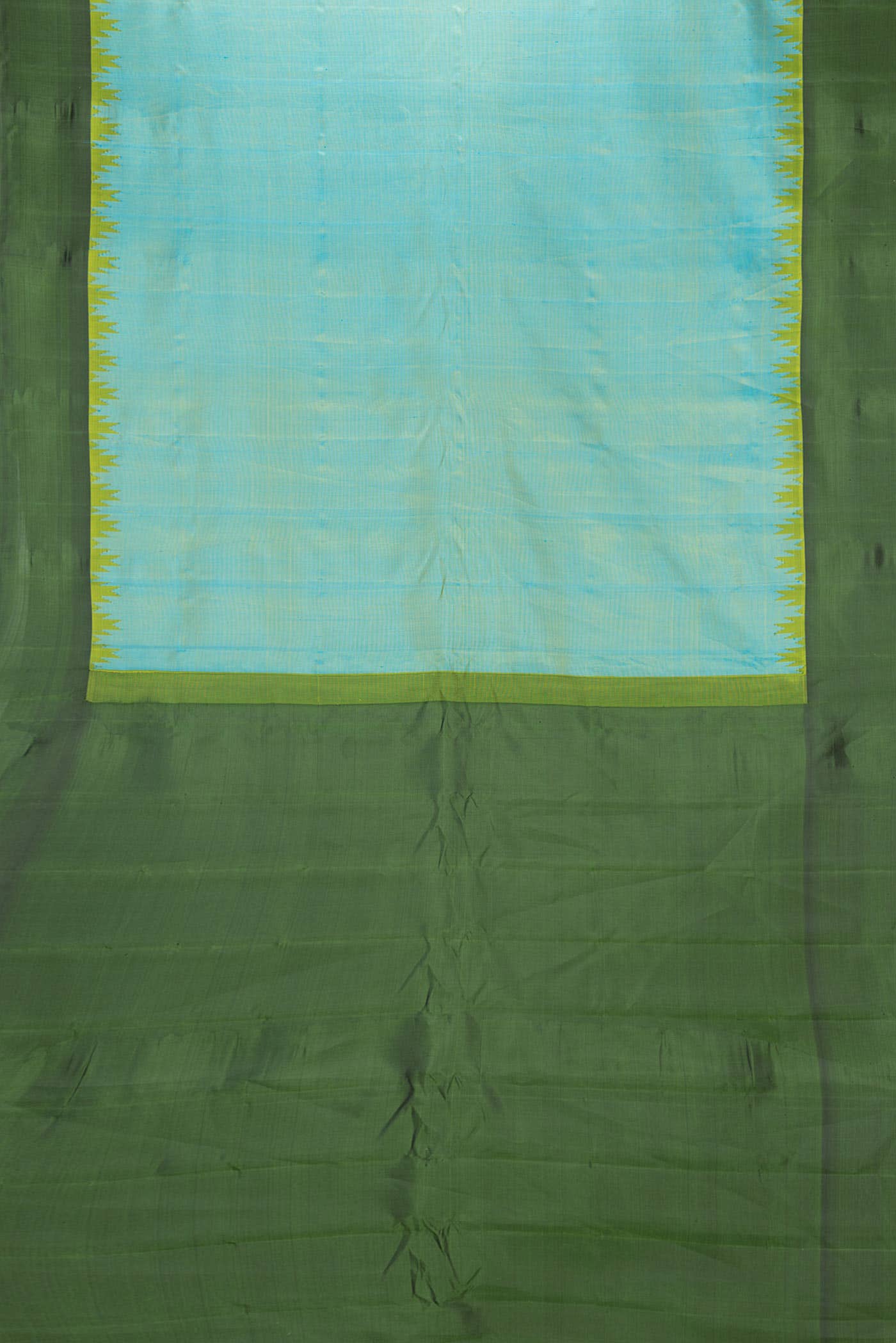 Sky Blue Gadwal Silk Saree
