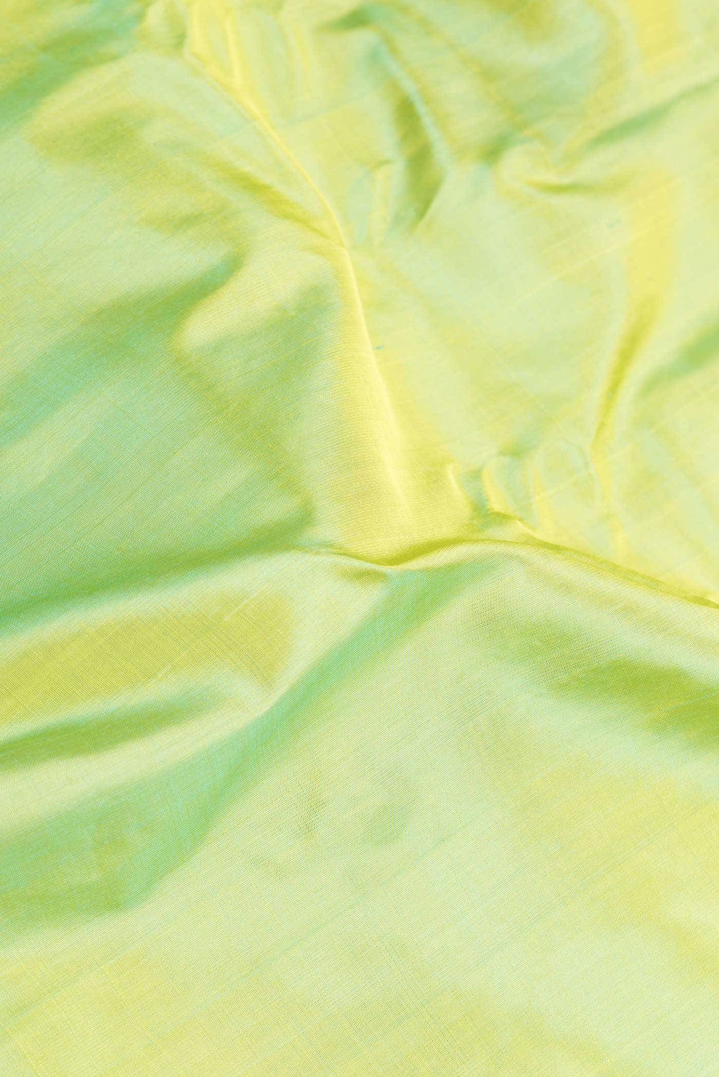 Parrot Green Gadwal Silk Saree