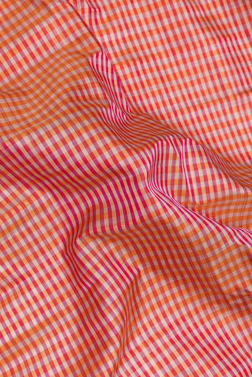 Orange Gadwal Silk Saree