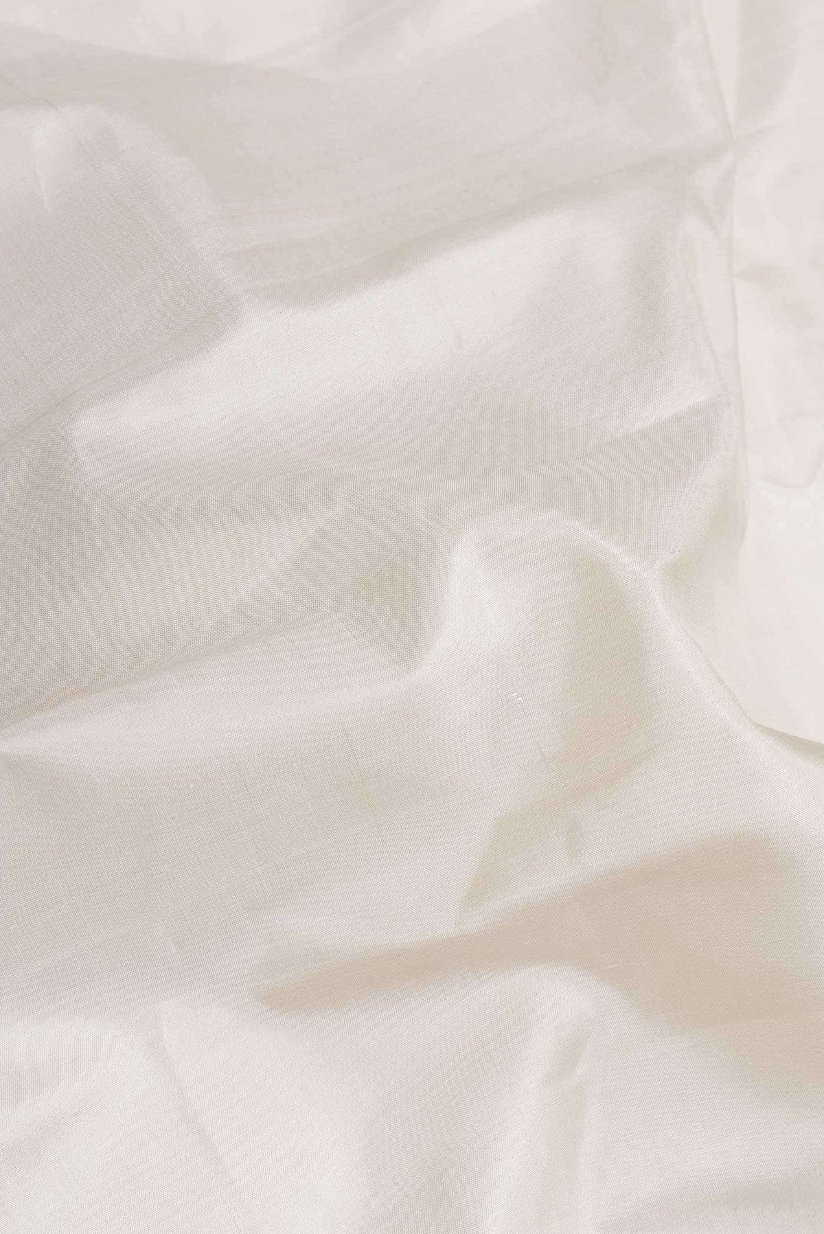Off White Gadwal Silk Saree