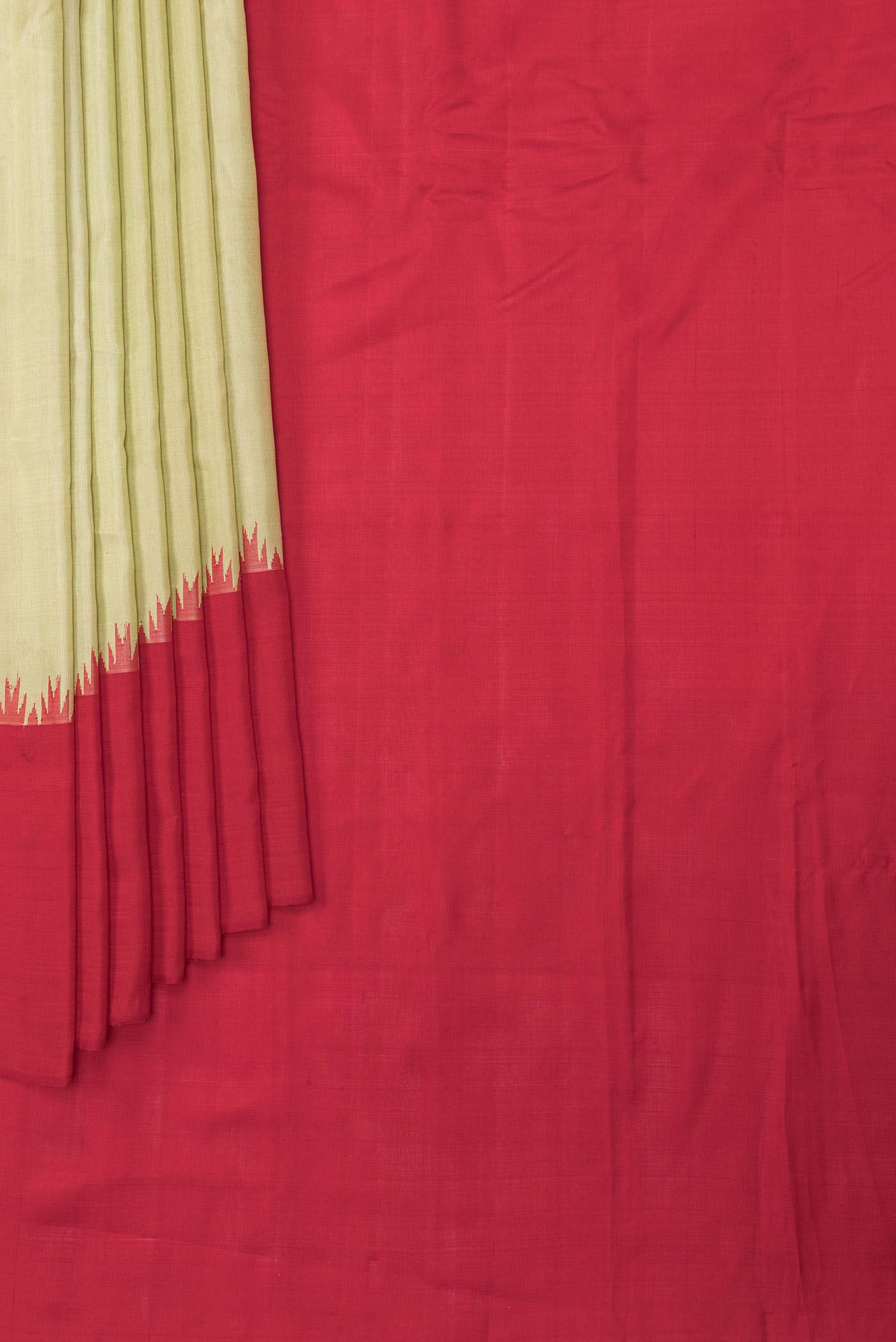 Pista Green Dual Tone Gadwal Silk Saree