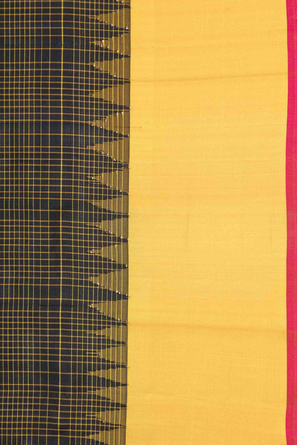 Black Gadwal Silk Saree