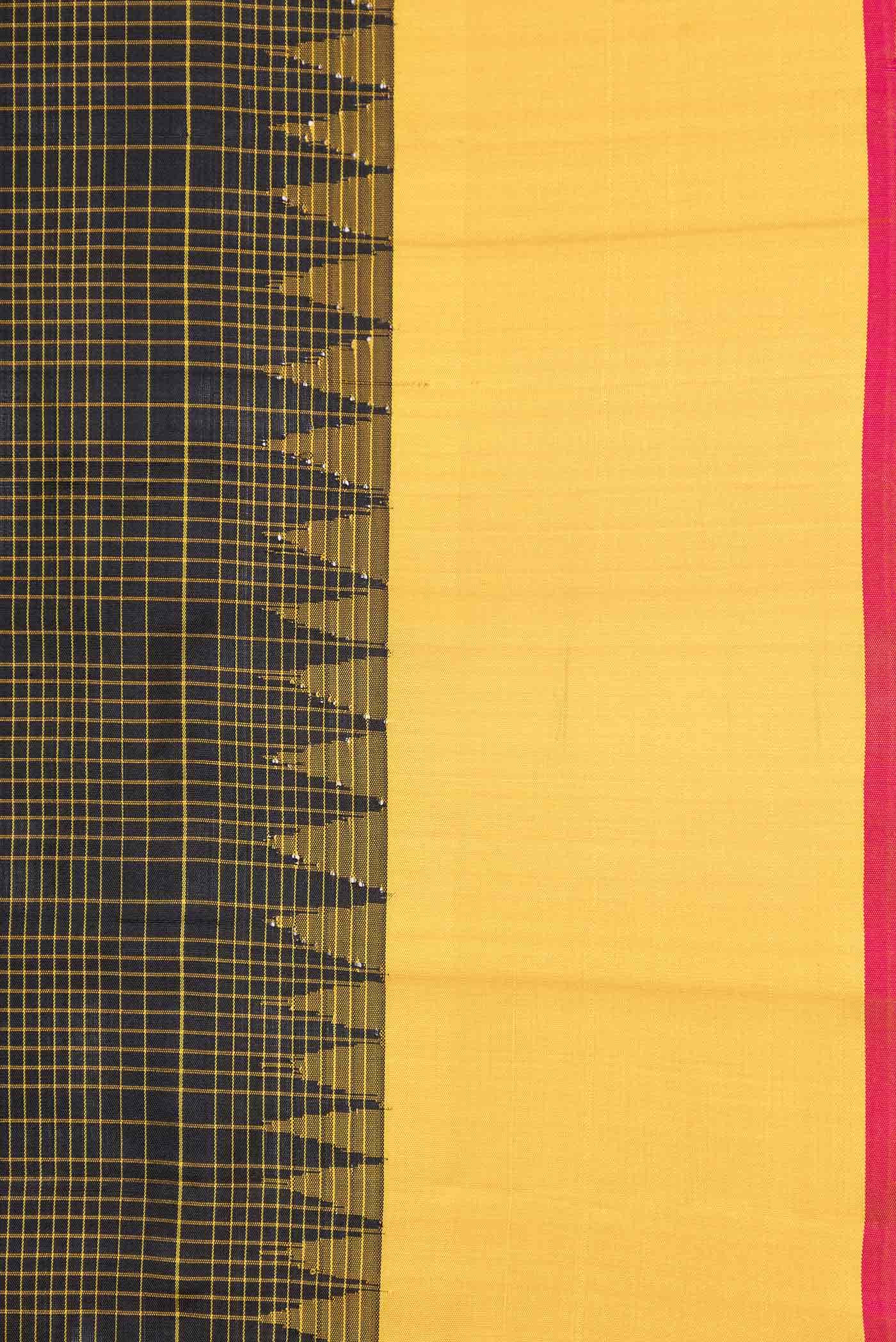 Black Gadwal Silk Saree