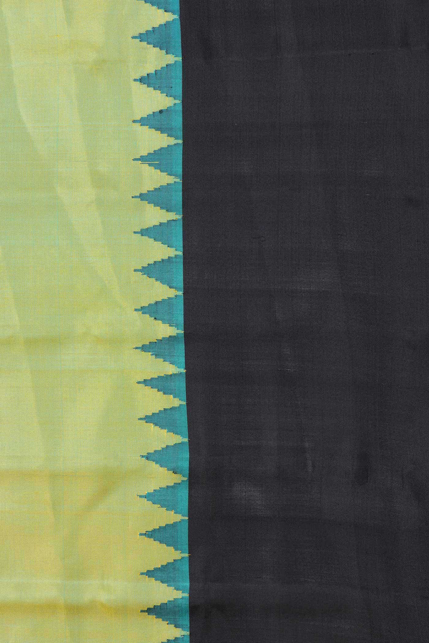 Light Green Dual Tone Gadwal Silk Saree