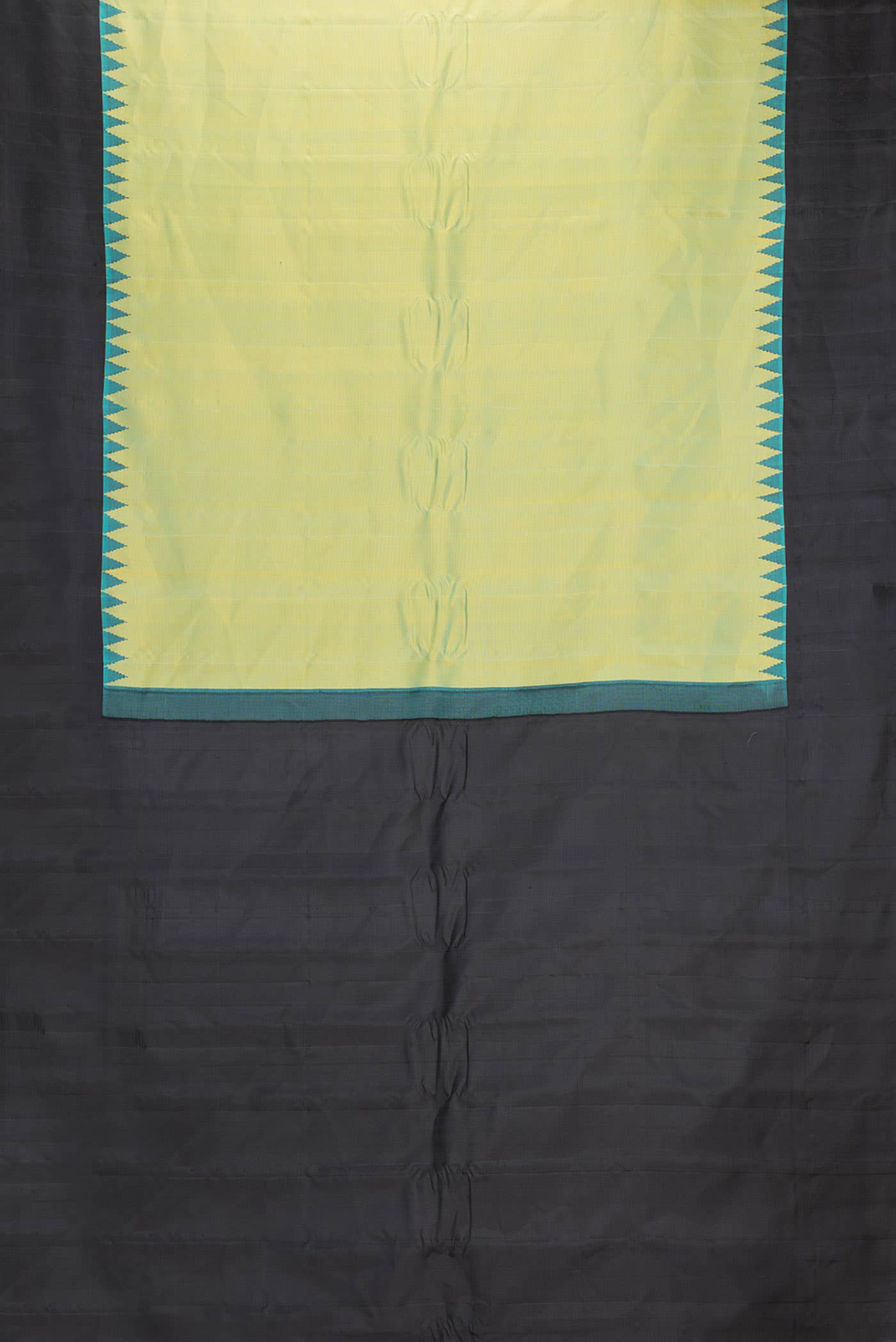 Light Green Dual Tone Gadwal Silk Saree