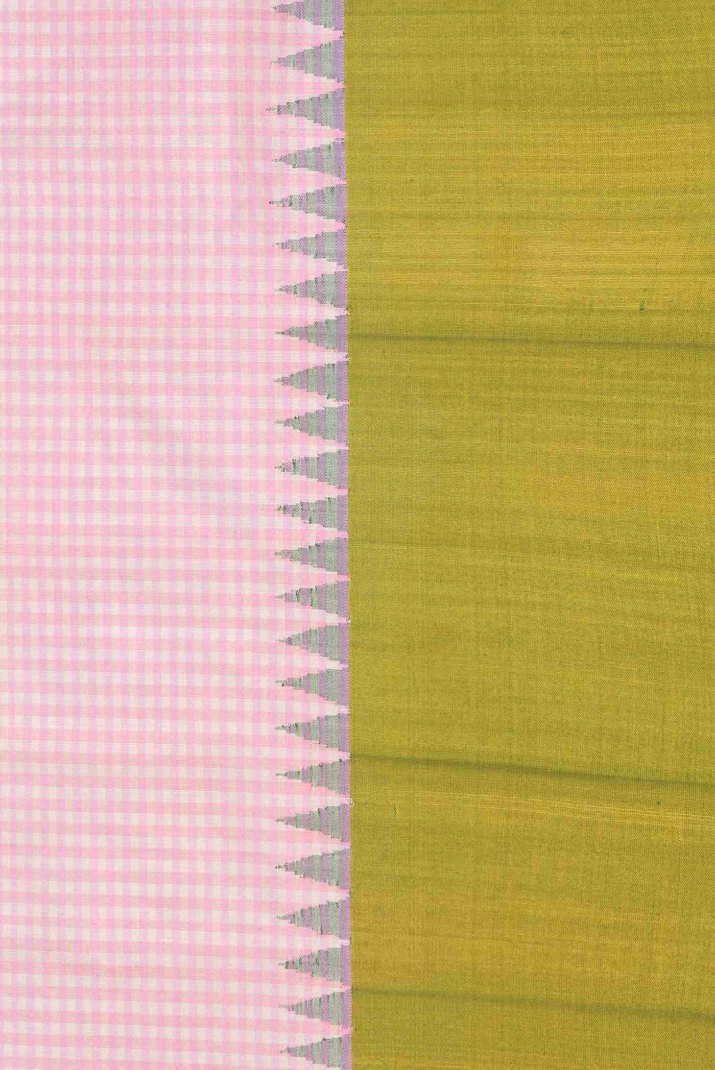 Pink Dual Tone Gadwal Silk Saree