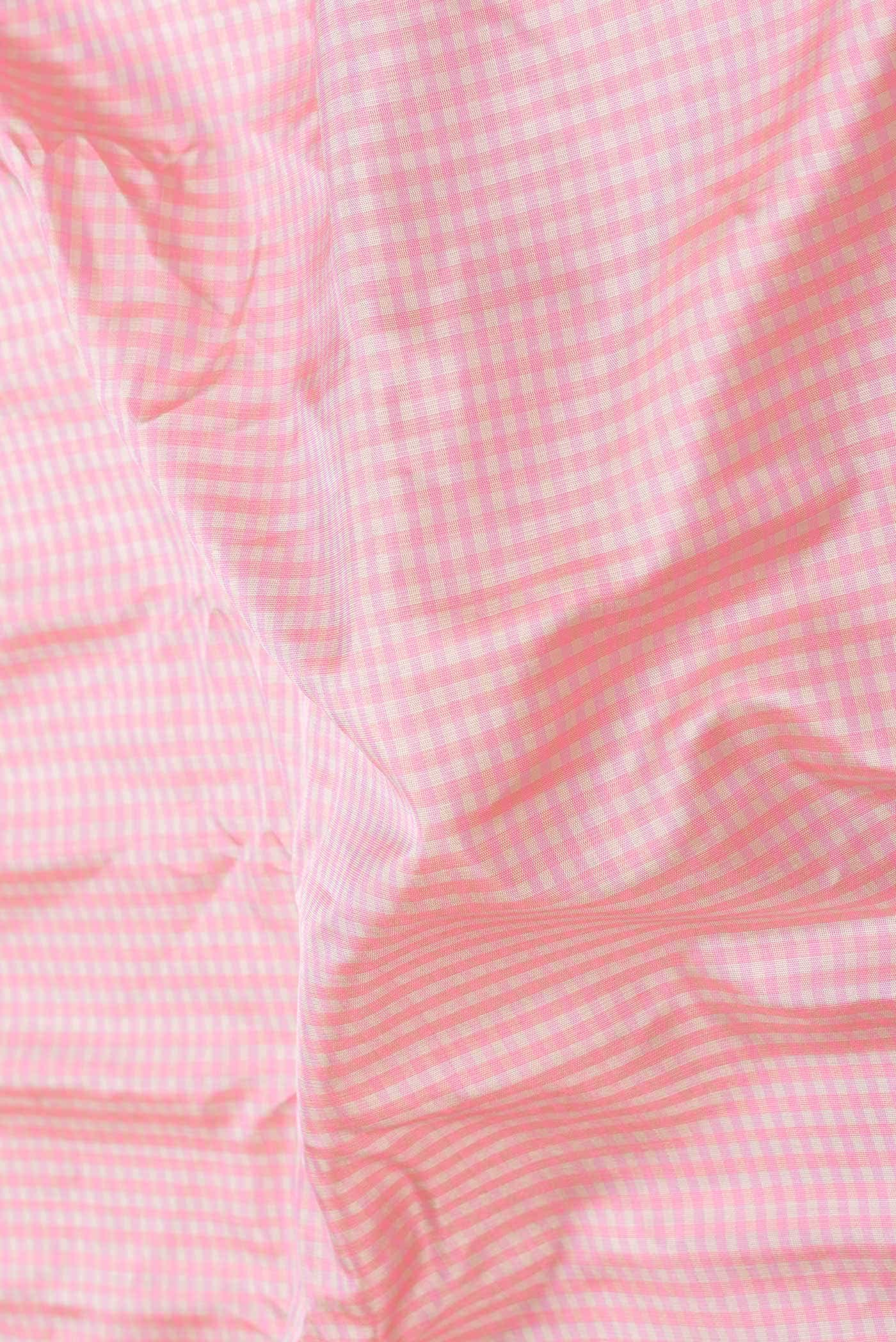 Pink Dual Tone Gadwal Silk Saree