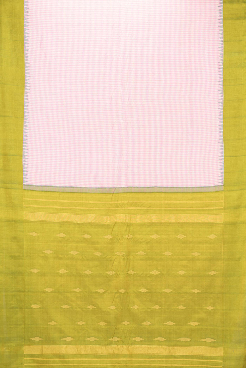 Pink Dual Tone Gadwal Silk Saree
