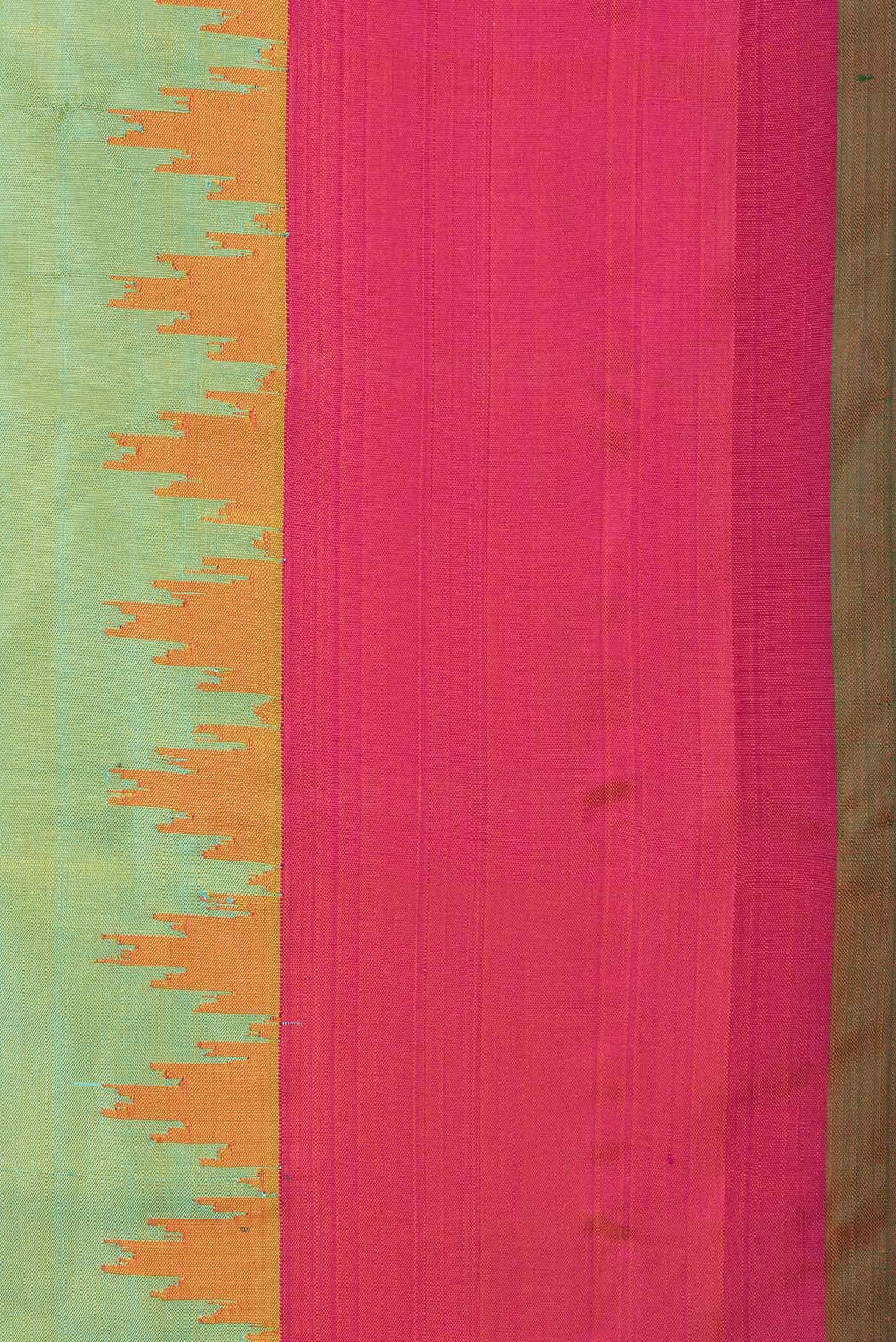 Pista Green Dual Tone Gadwal Silk Saree