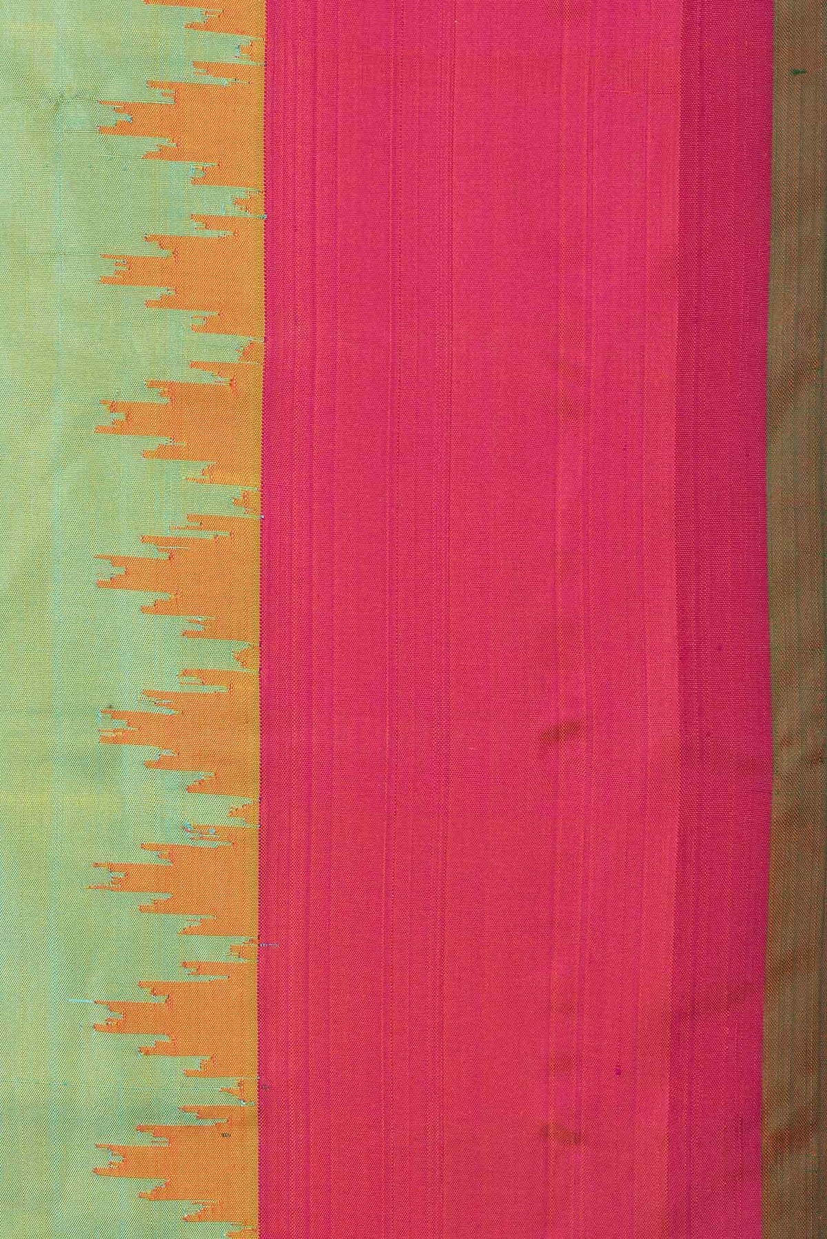 Pista Green Dual Tone Gadwal Silk Saree