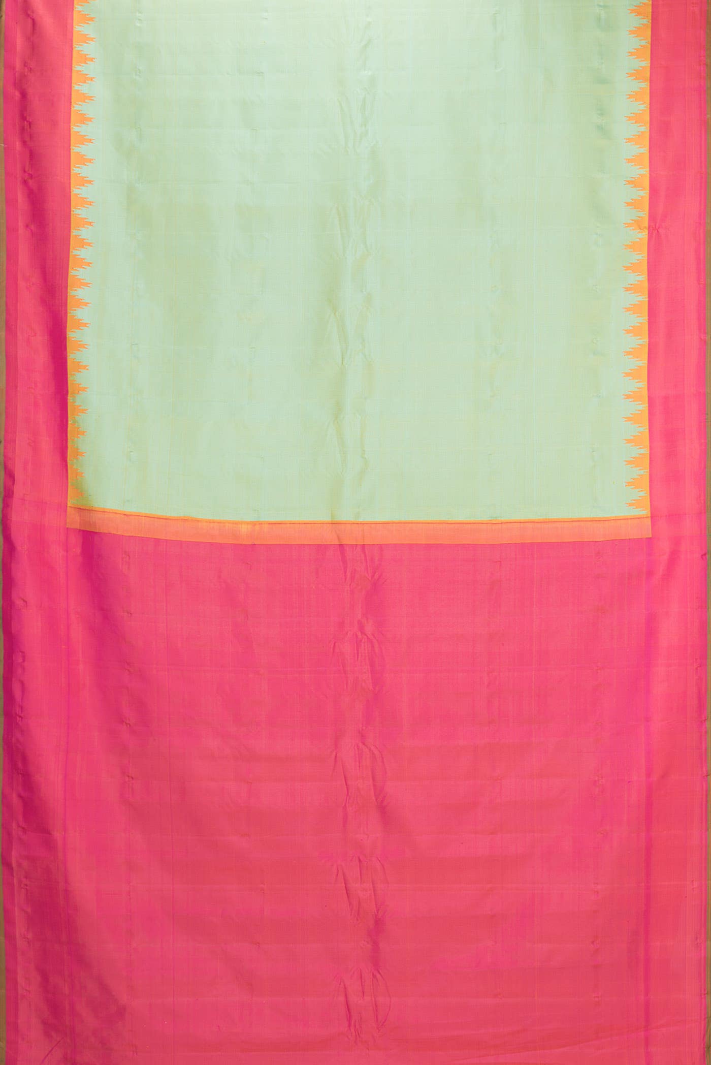 Pista Green Dual Tone Gadwal Silk Saree