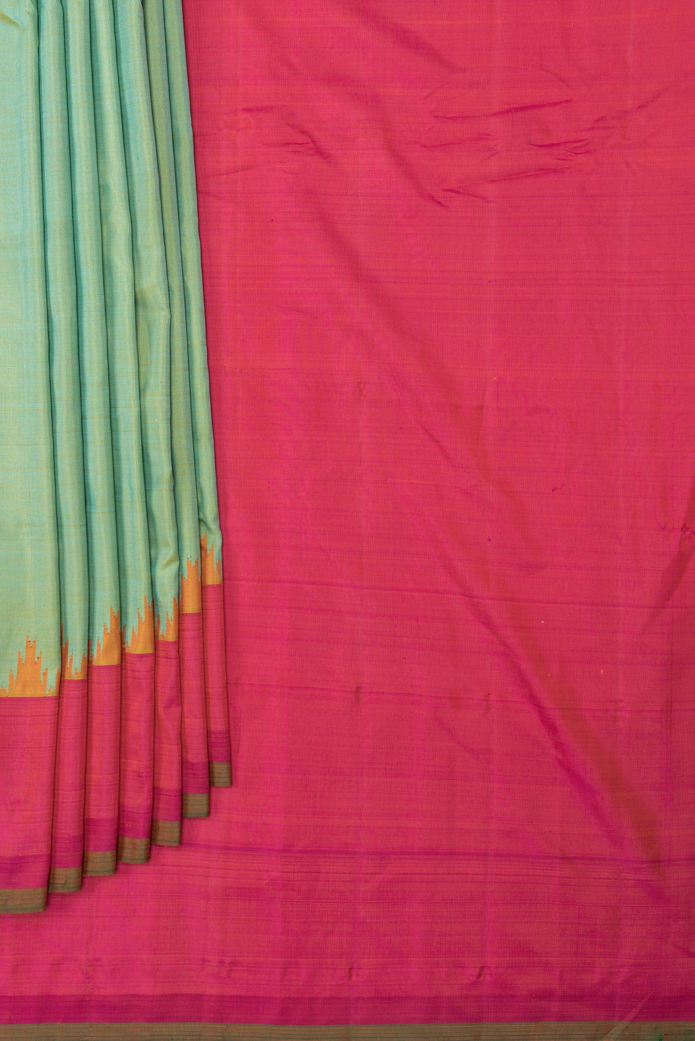Pista Green Dual Tone Gadwal Silk Saree