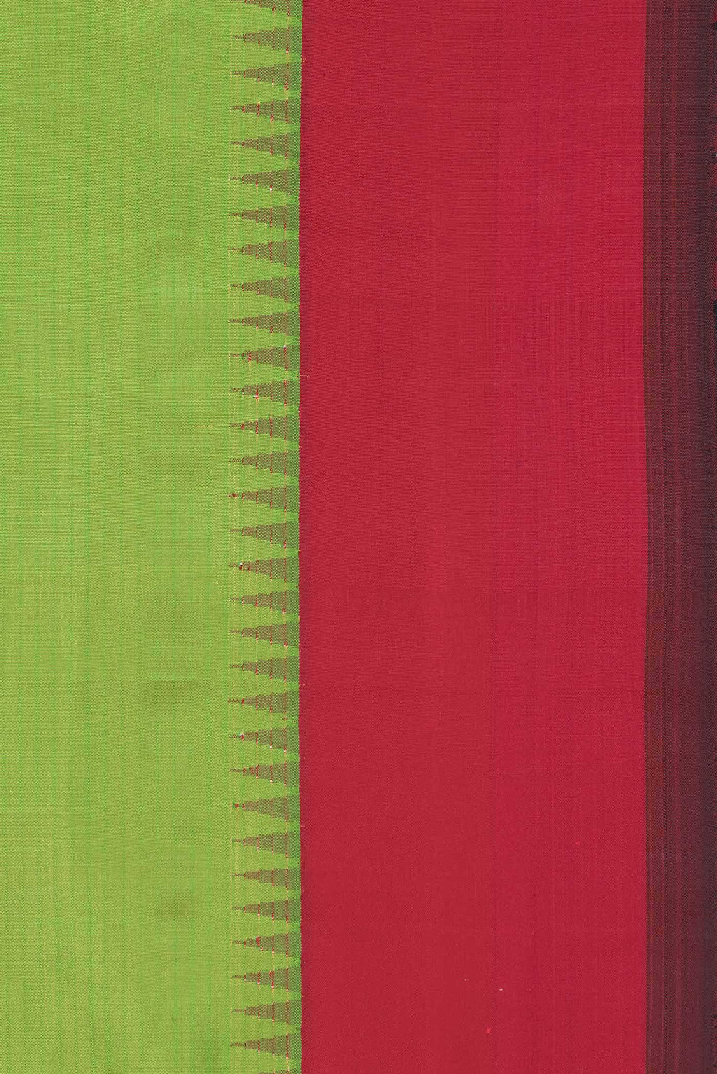 Green Dual Tone Gadwal Silk Saree