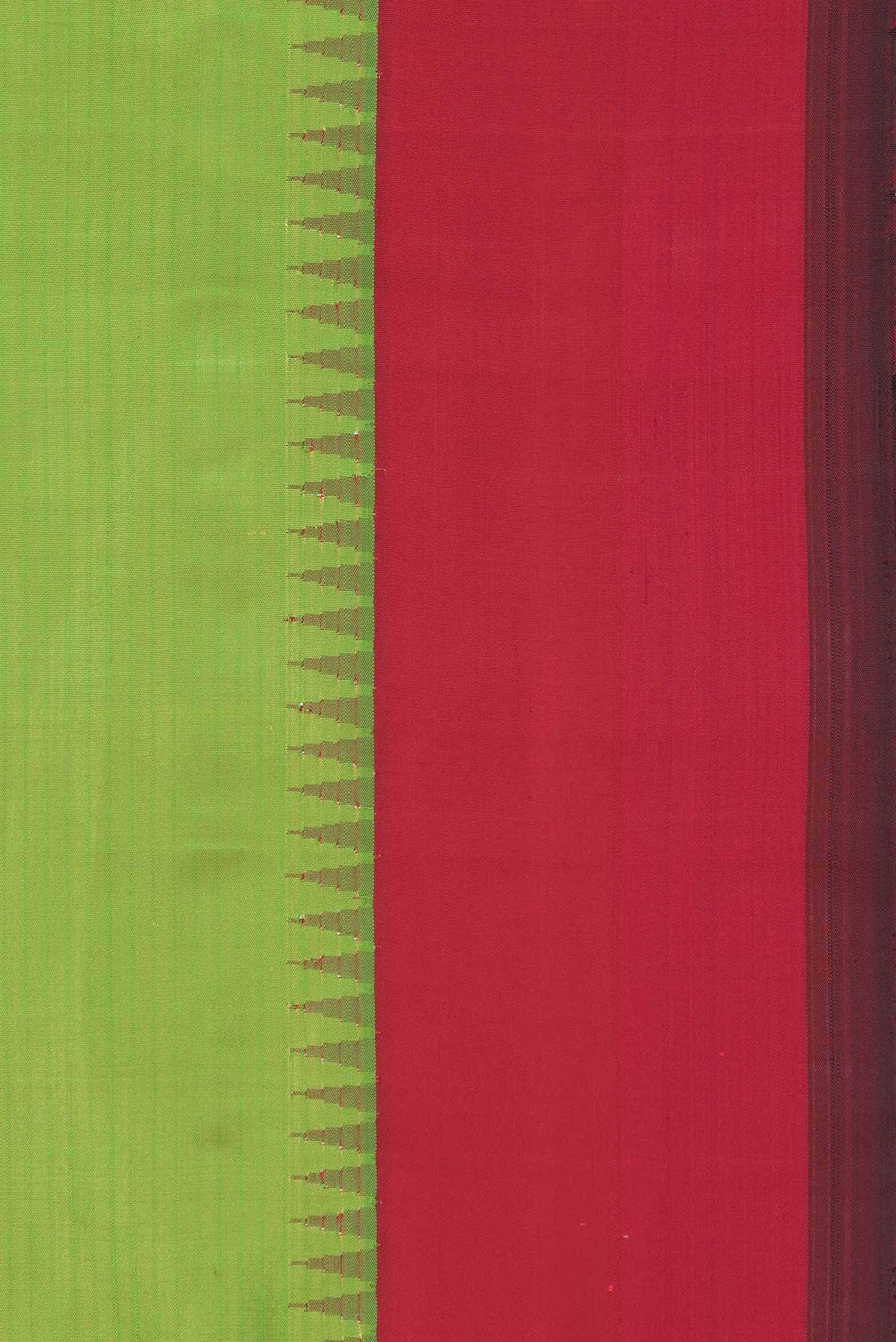 Green Dual Tone Gadwal Silk Saree