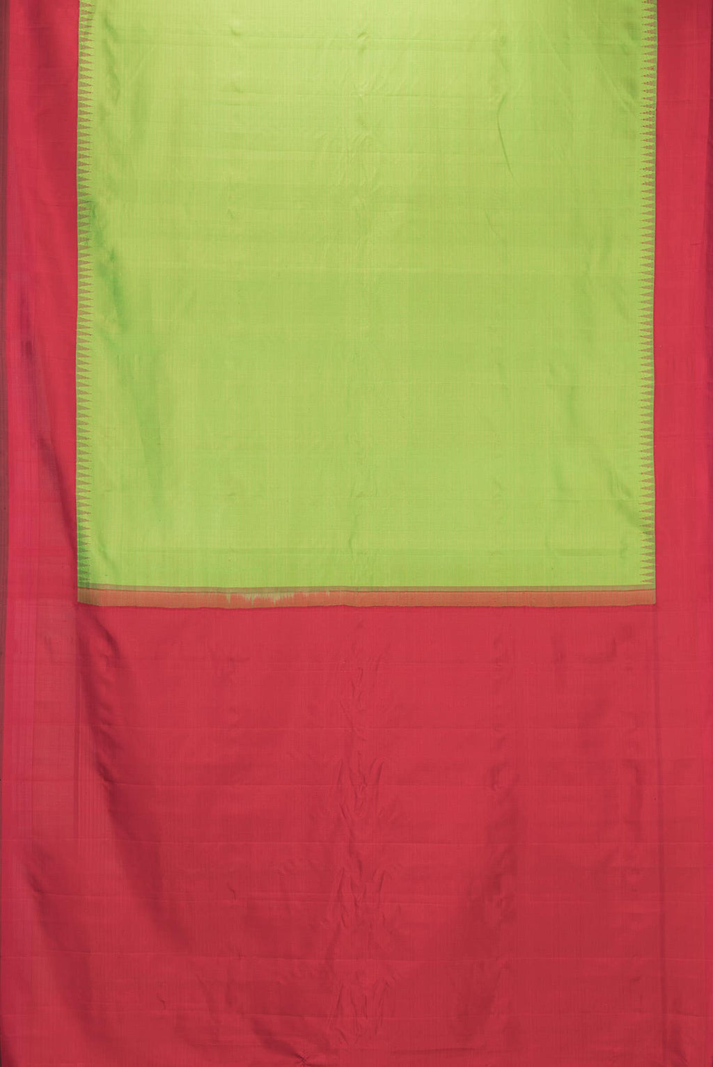 Green Dual Tone Gadwal Silk Saree