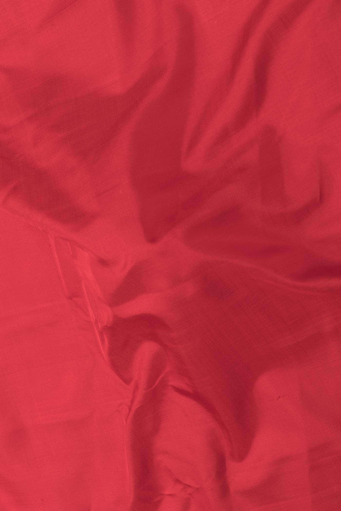 Red Dual Tone Gadwal Silk Saree