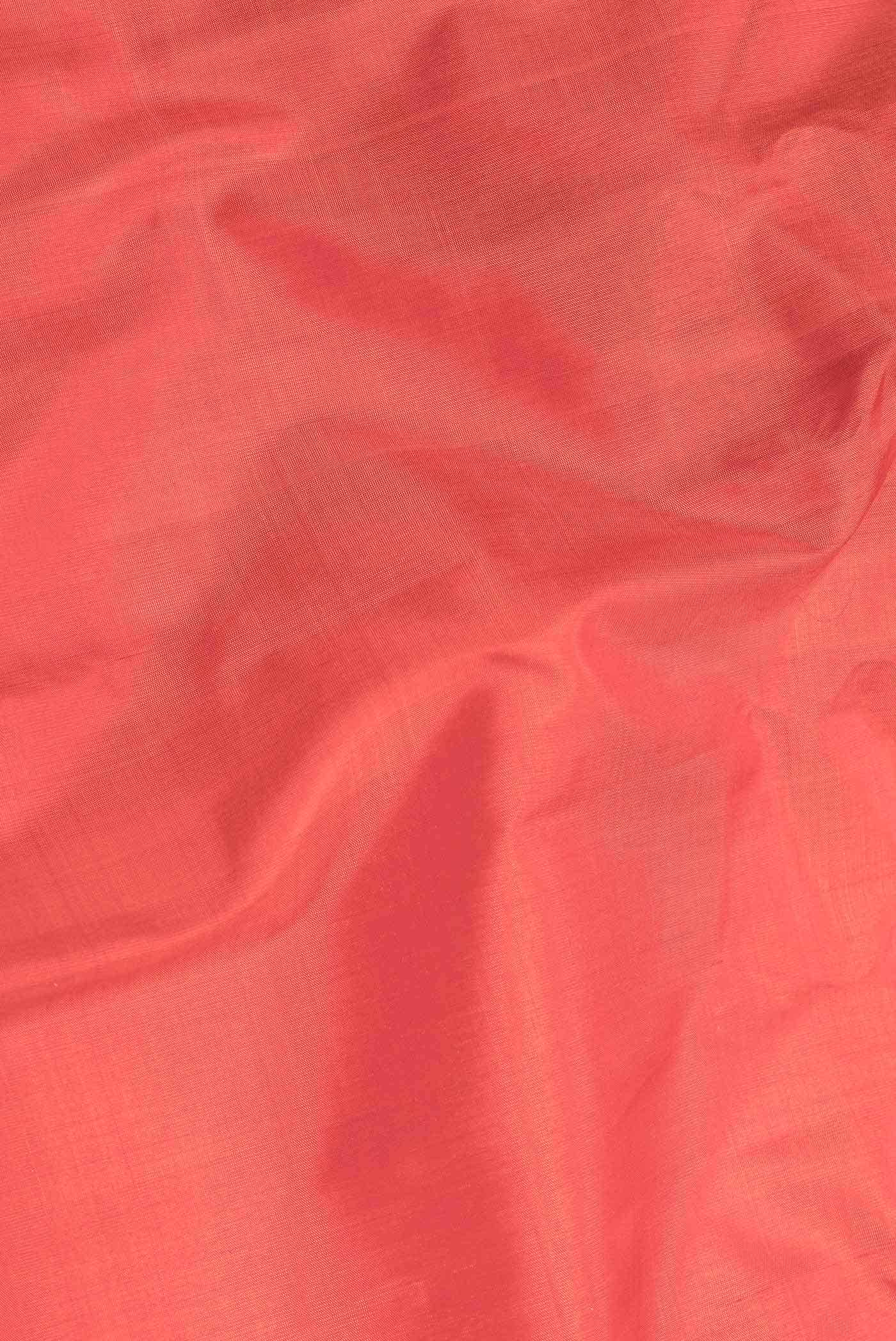 Deep Red Dual Tone Gadwal Silk Saree