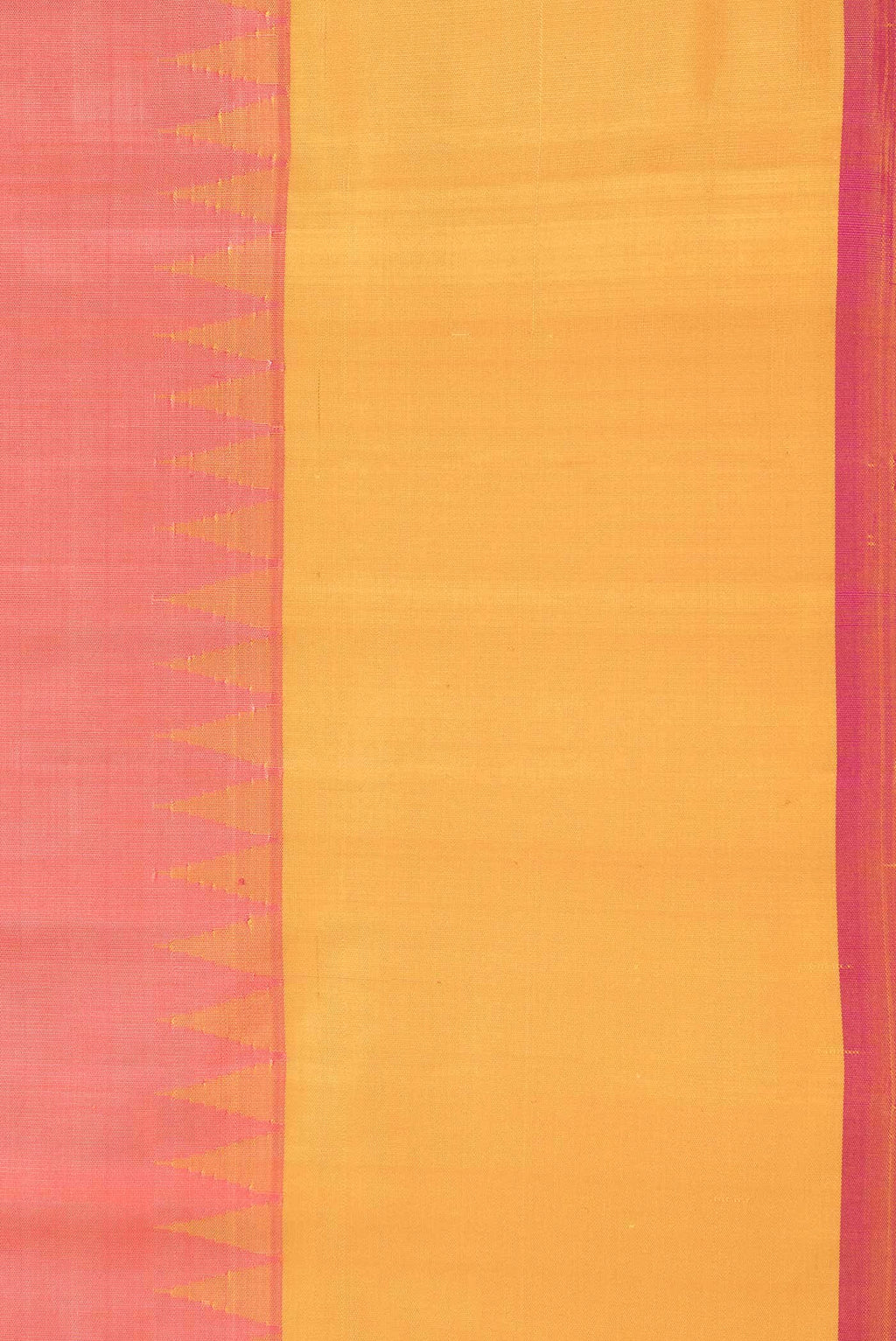 Coral Dual Tone Gadwal Silk Saree
