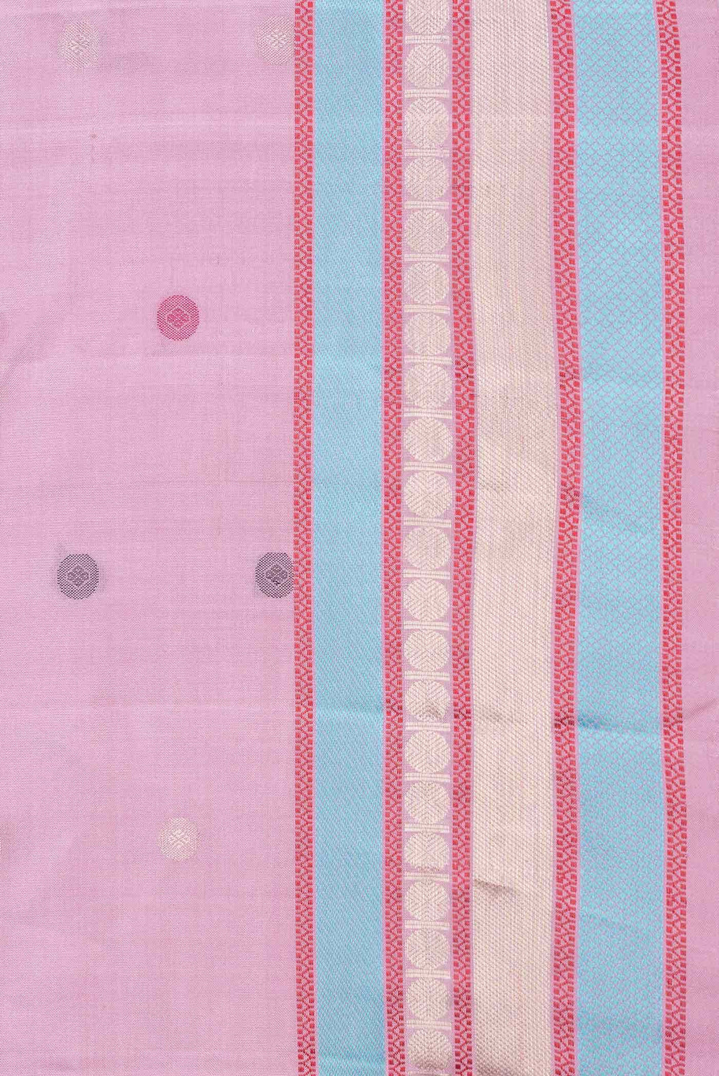 Pink Dual Tone Soft Silk Saree