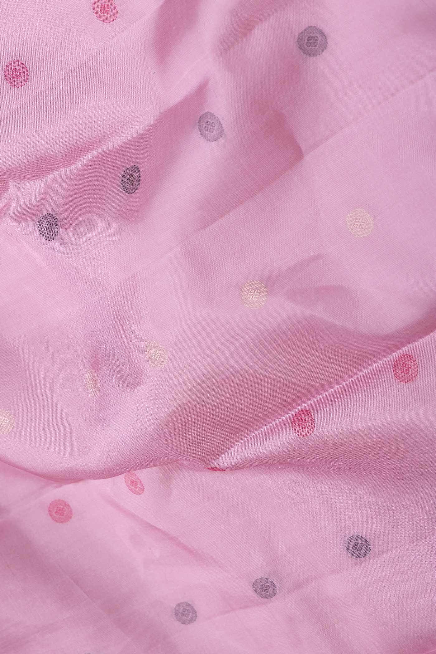 Pink Dual Tone Soft Silk Saree
