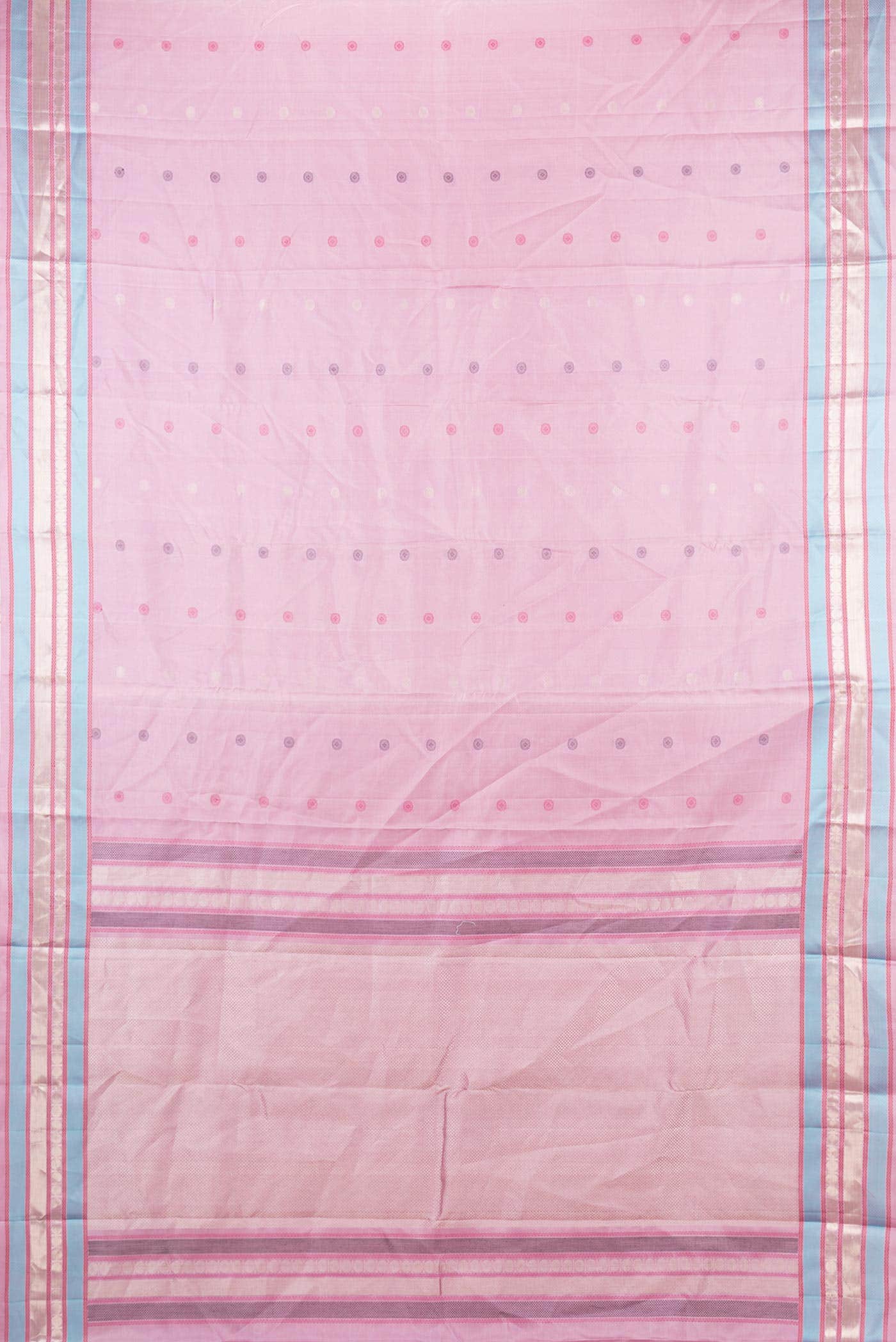 Pink Dual Tone Soft Silk Saree