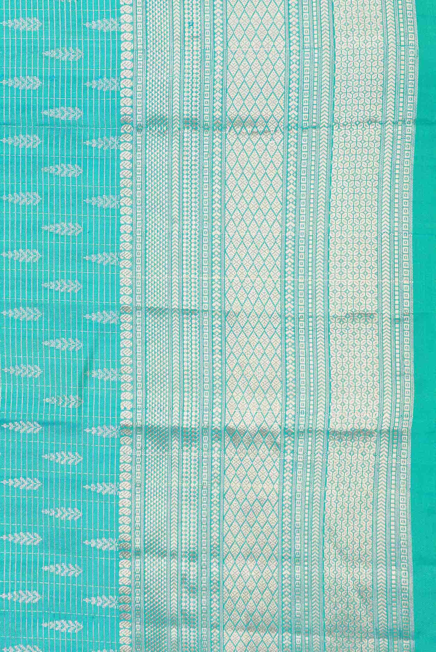 Green Dual Tone Kanchipuram Silk Saree