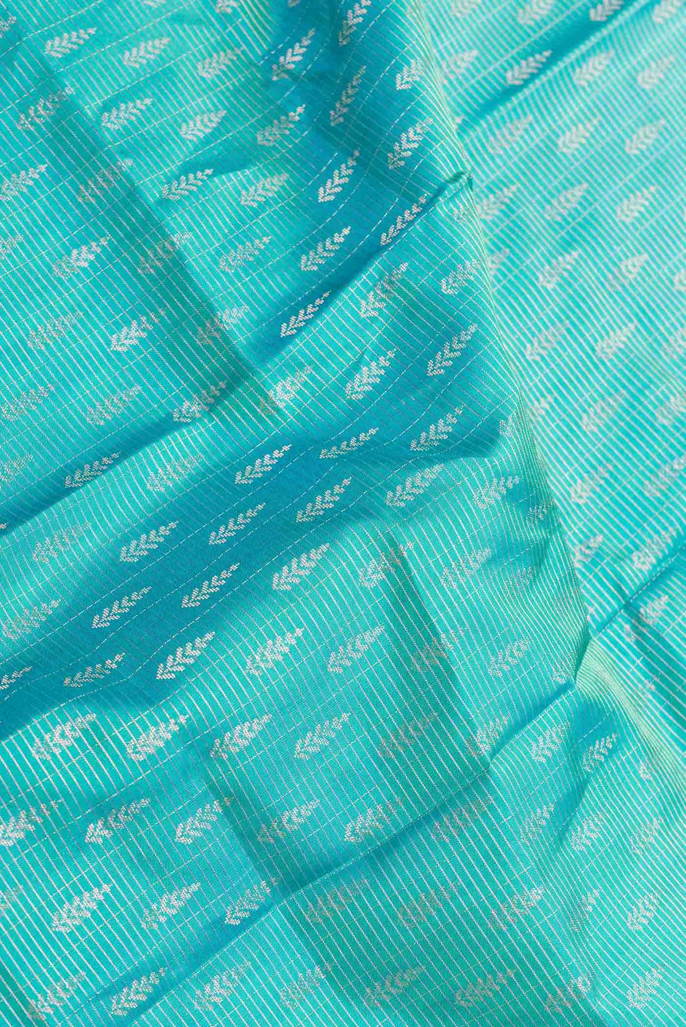 Green Dual Tone Kanchipuram Silk Saree