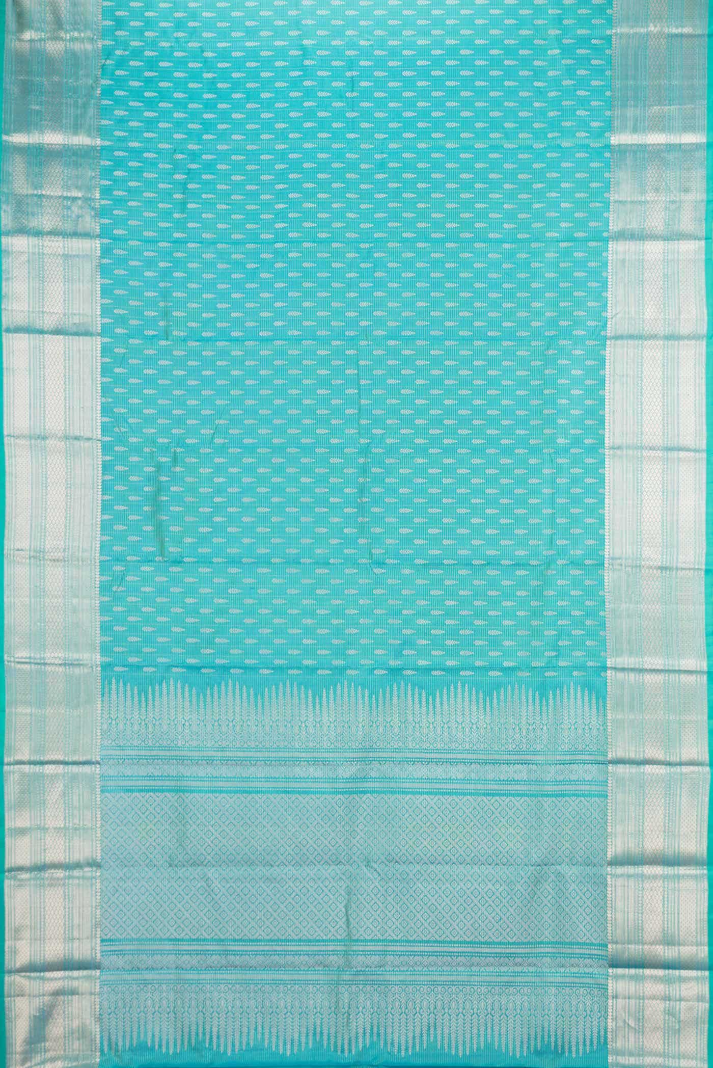 Green Dual Tone Kanchipuram Silk Saree