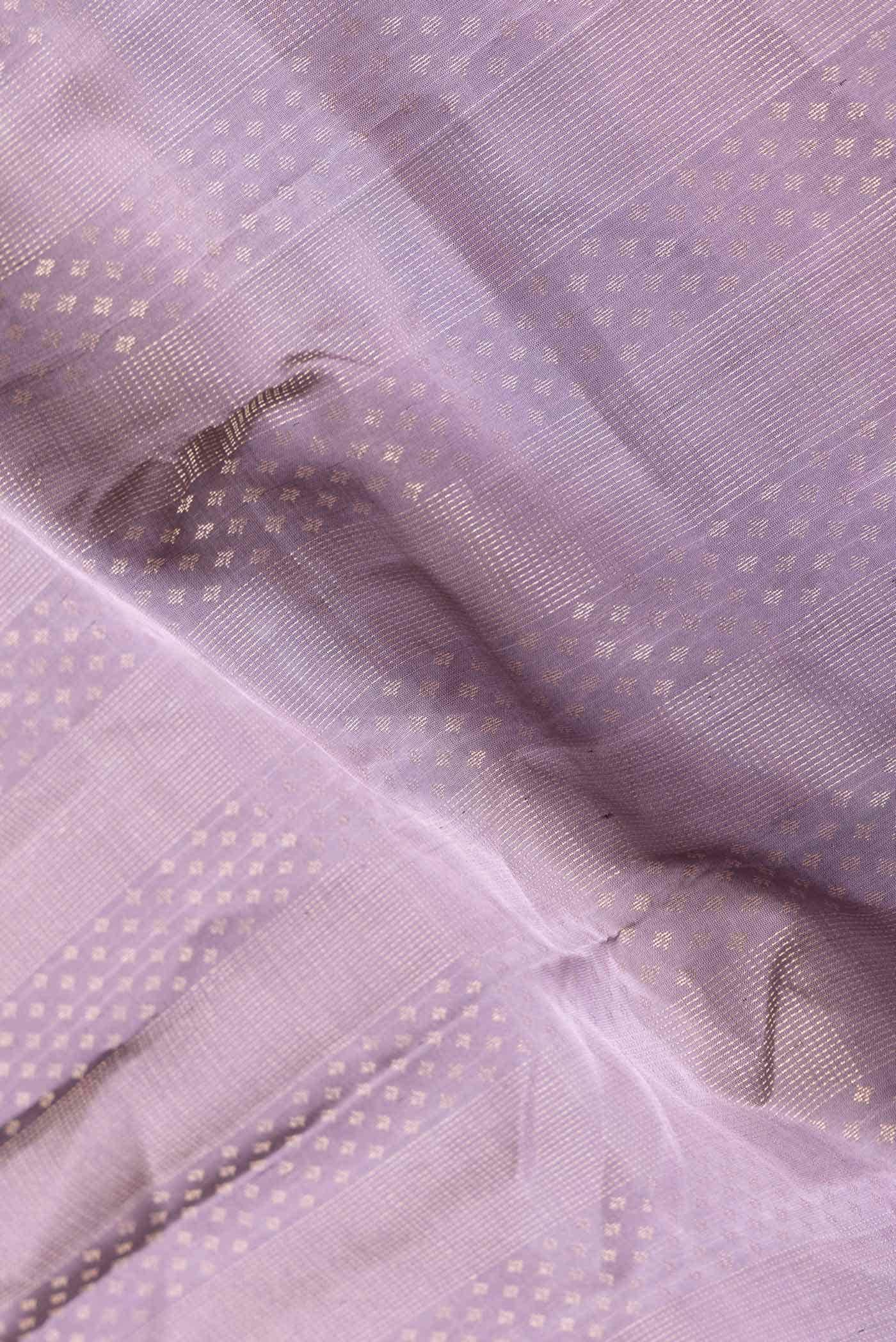 Lavender Dual Tone Kanchipuram Silk Saree