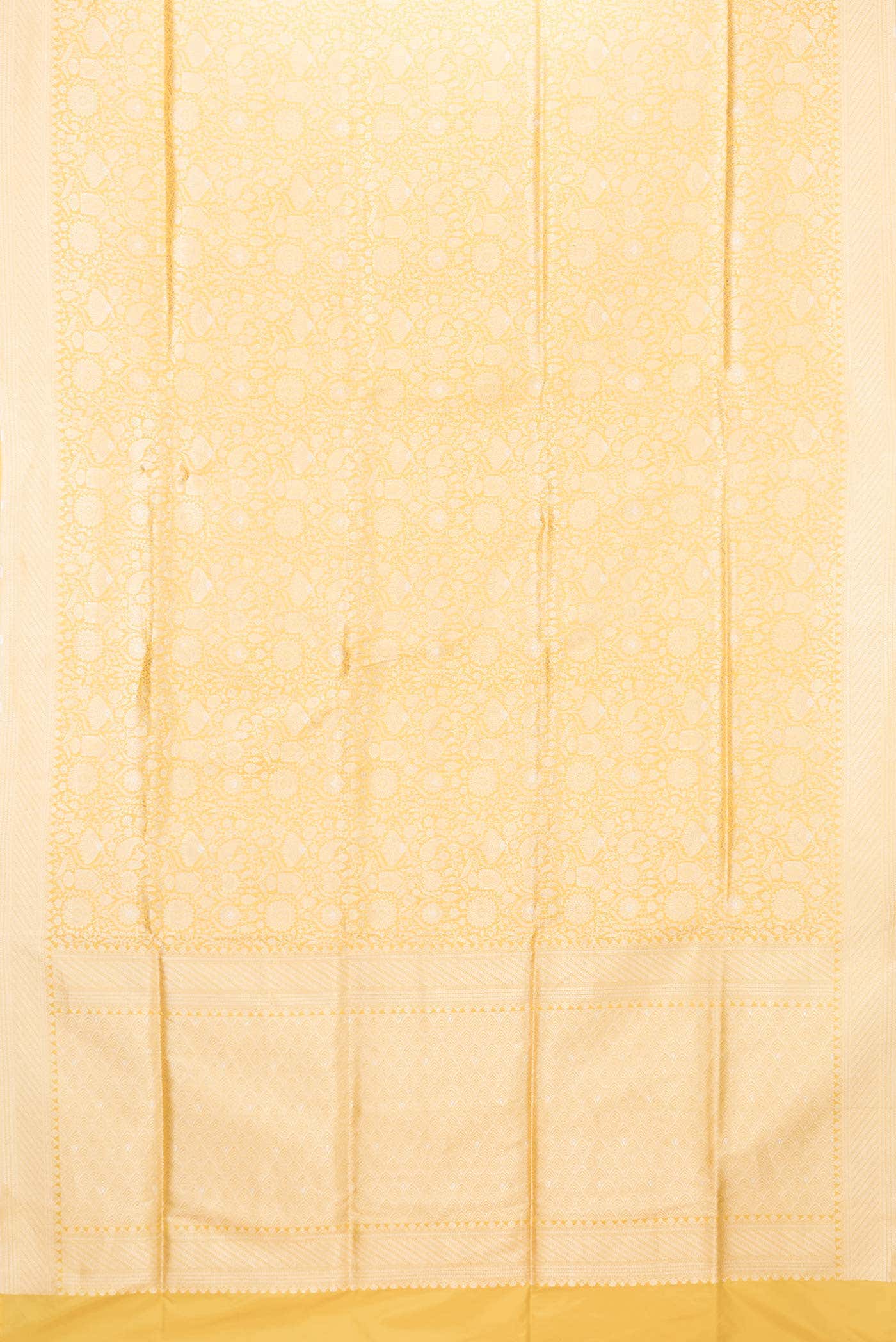 Mustard Dual Tone Banarasi Silk Saree